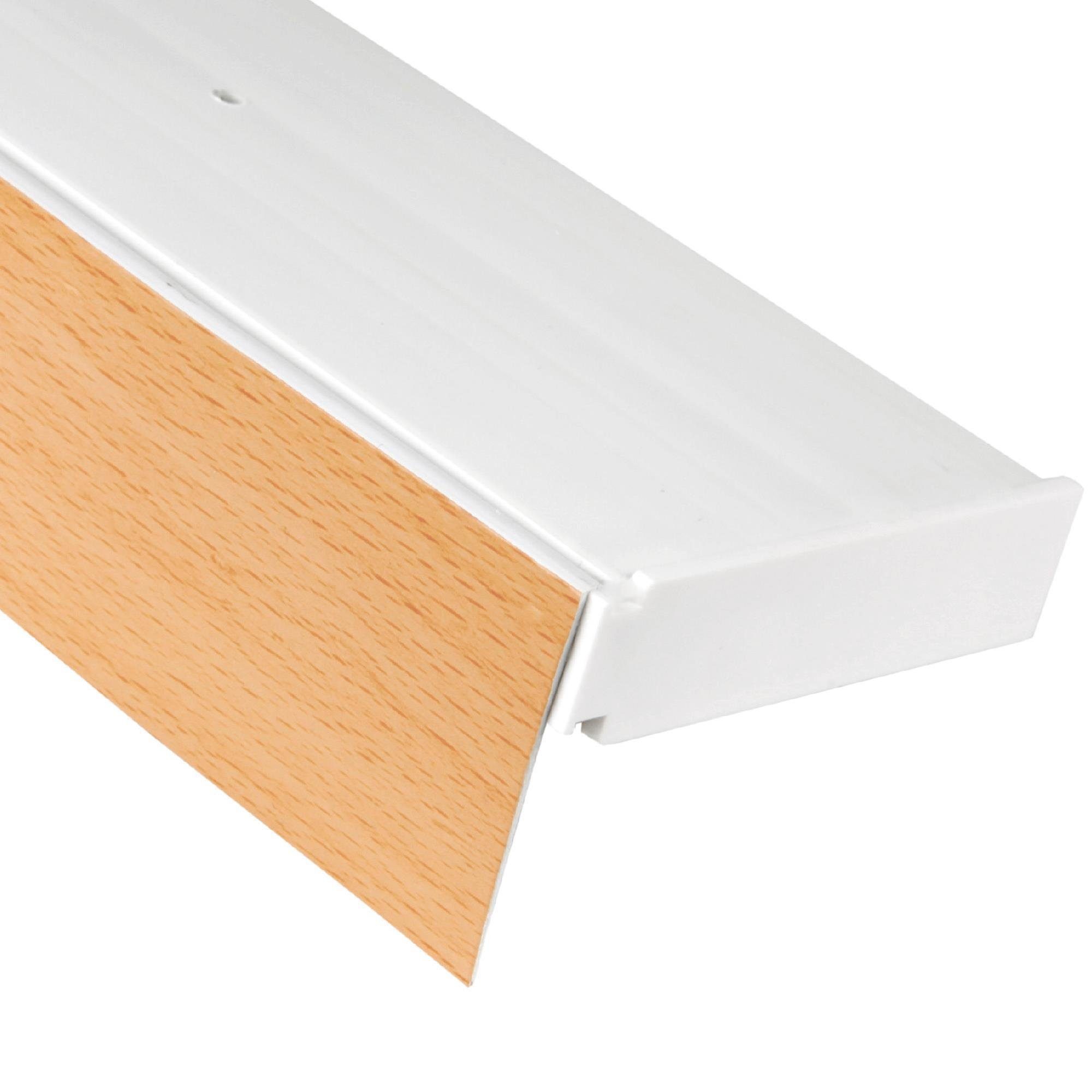 Bestlivings 90 cm Vorhangschiene mit Blende 2 Lauf Weiß günstig online kaufen