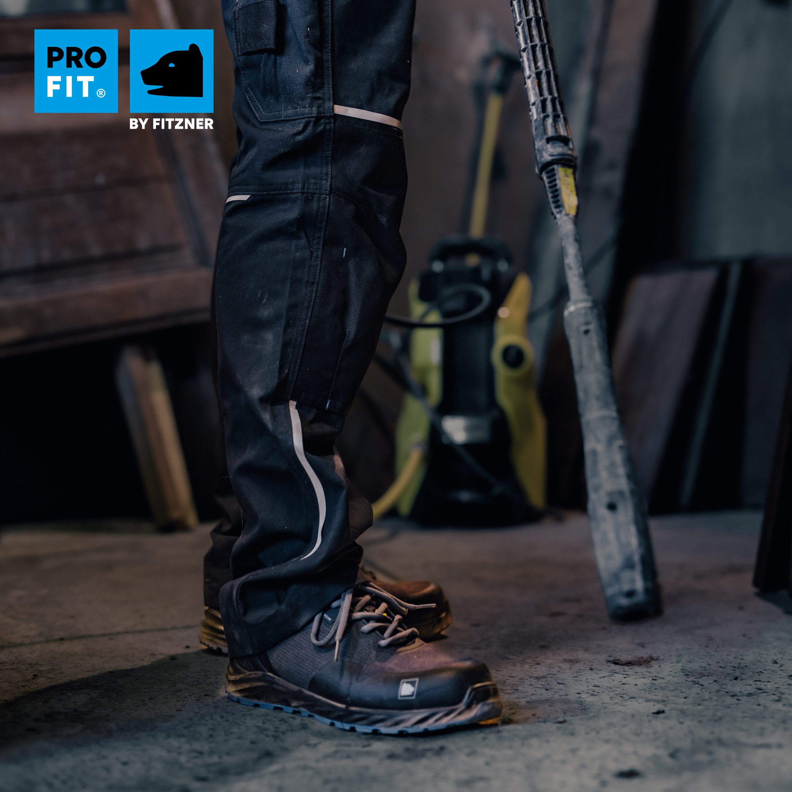 PRO FIT 142 ESD Sicherheitsschuhe S3 "Arctos L low", schwarz/blau, Arbeitsschuh (1, Paar) Metallfrei, Atmungsaktiv, Kunststoffkappe