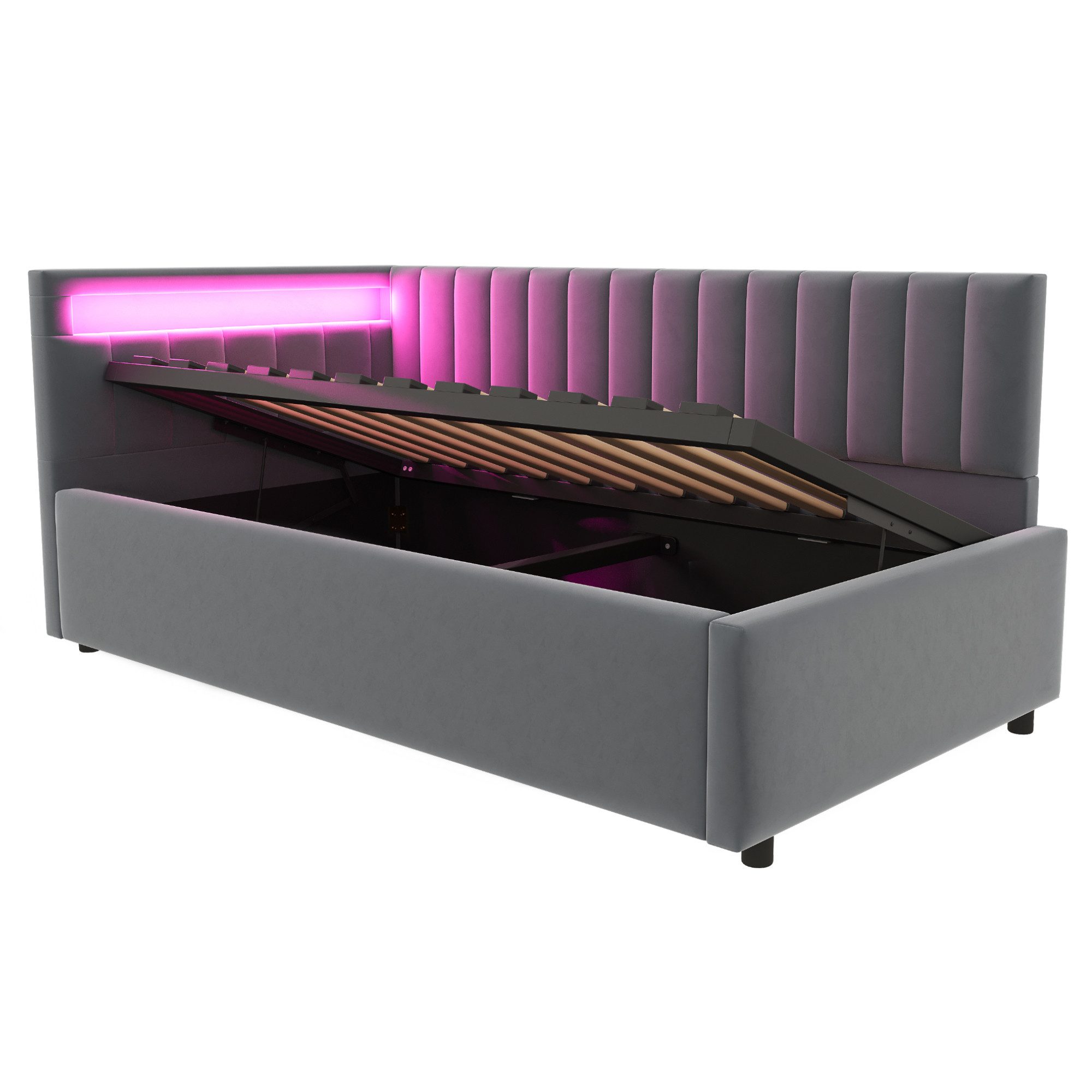 REDOM Schlafsofa Polsterbett,Funktionsbett,Jugendbett, 90x200 Polsterbett S günstig online kaufen