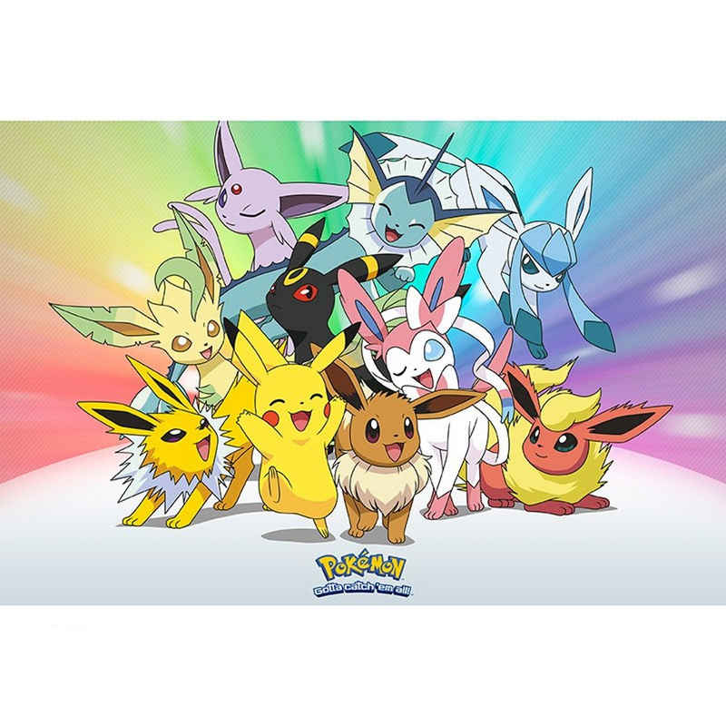 GB eye Poster Eevee Evolutions & Pikachu - Pokémon, Eevee Evolutions & Pikachu