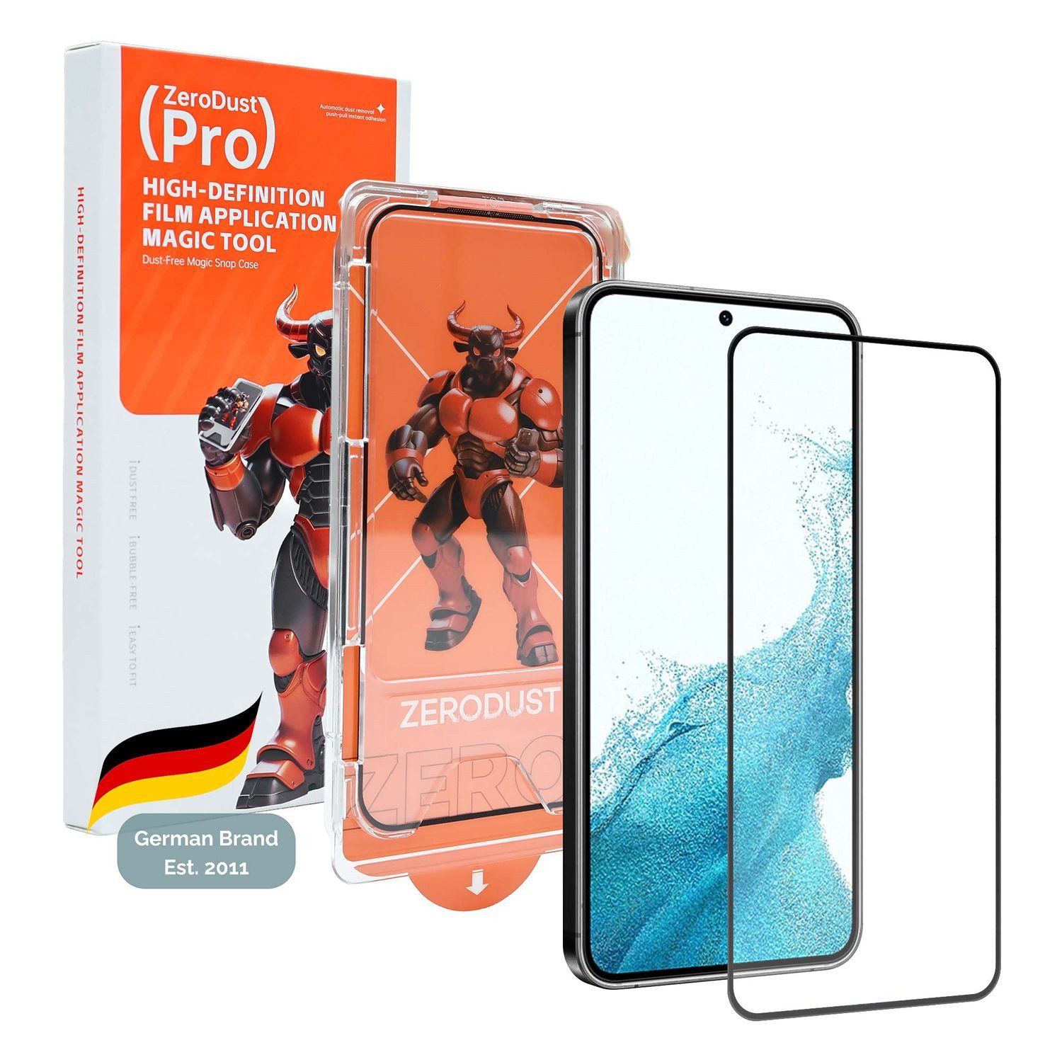 Cadorabo Schutzfolie für Samsung Galaxy S22 Schutzfolie, (1-St), Schutzfolie Panzerfolie HD Displayschutzfolie Schutzglas Tempered Glas