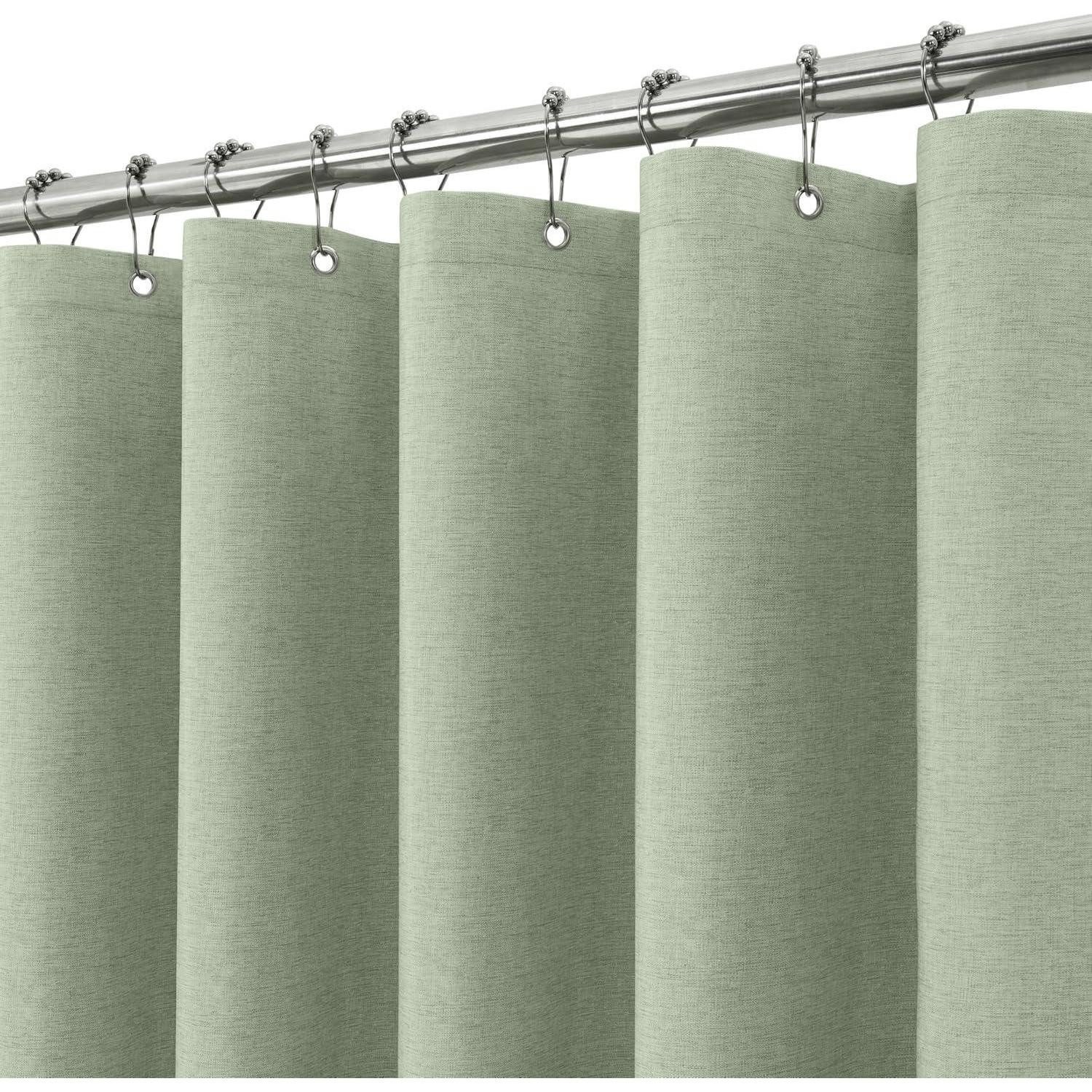 LuxusKollektion Duschvorhang Leinen Duschvorhang Metallringe Wasserdicht günstig online kaufen