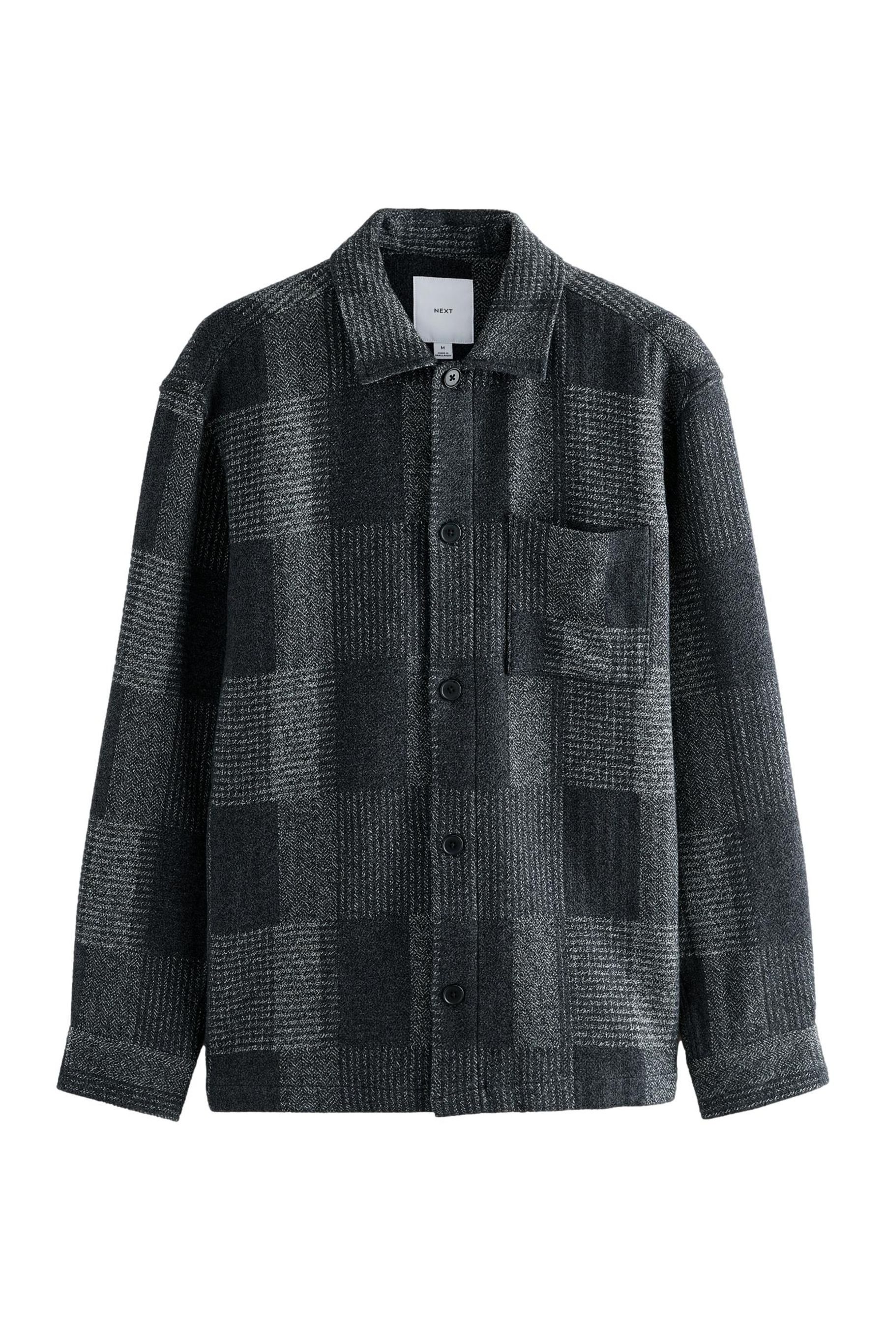 Next Hemdjacke Karierte Hemdjacke im Patchwork-Stil (1-St)