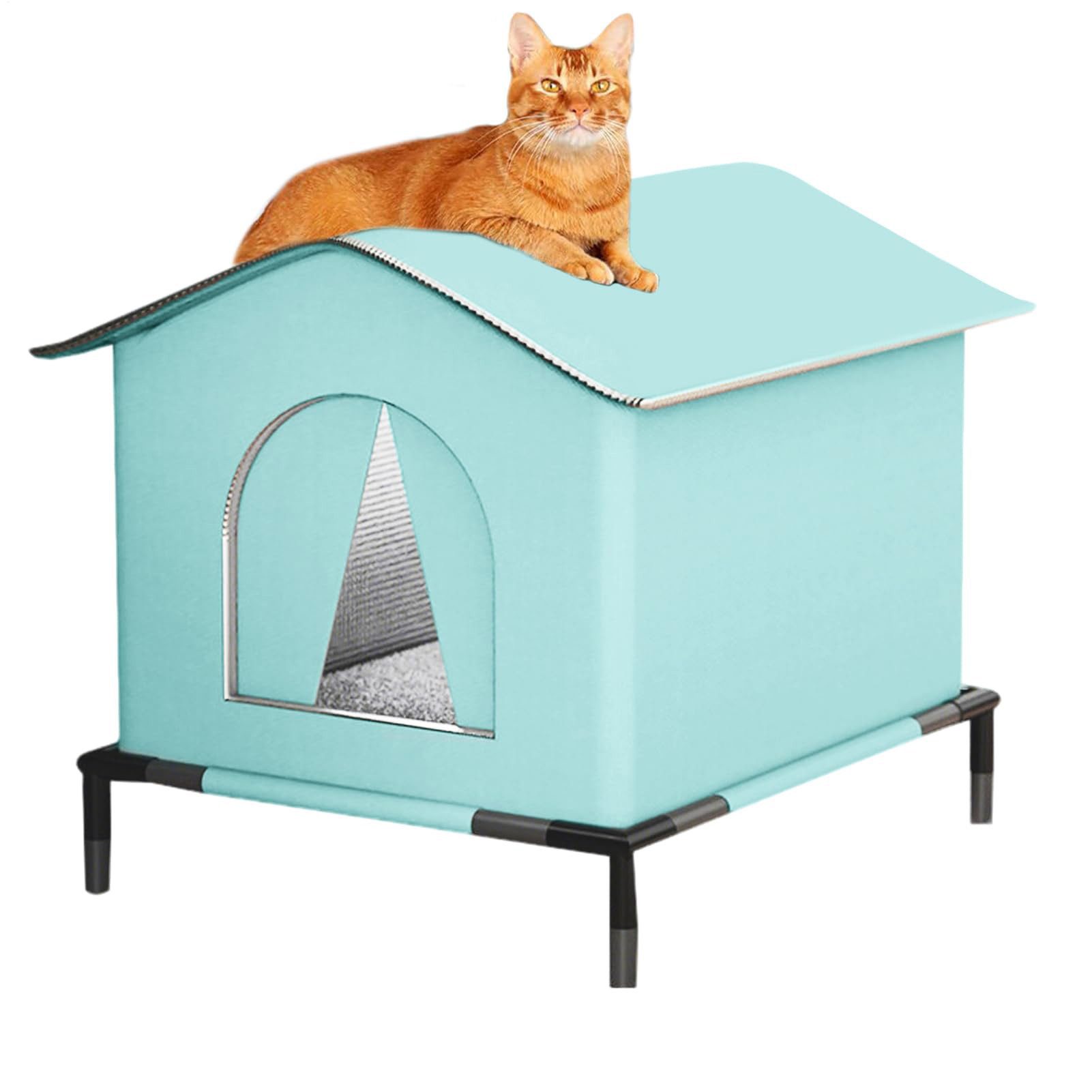 Ledander Tierhaus Katzenhaus Für Draußen Winterfest Wetterfester Haustierha günstig online kaufen