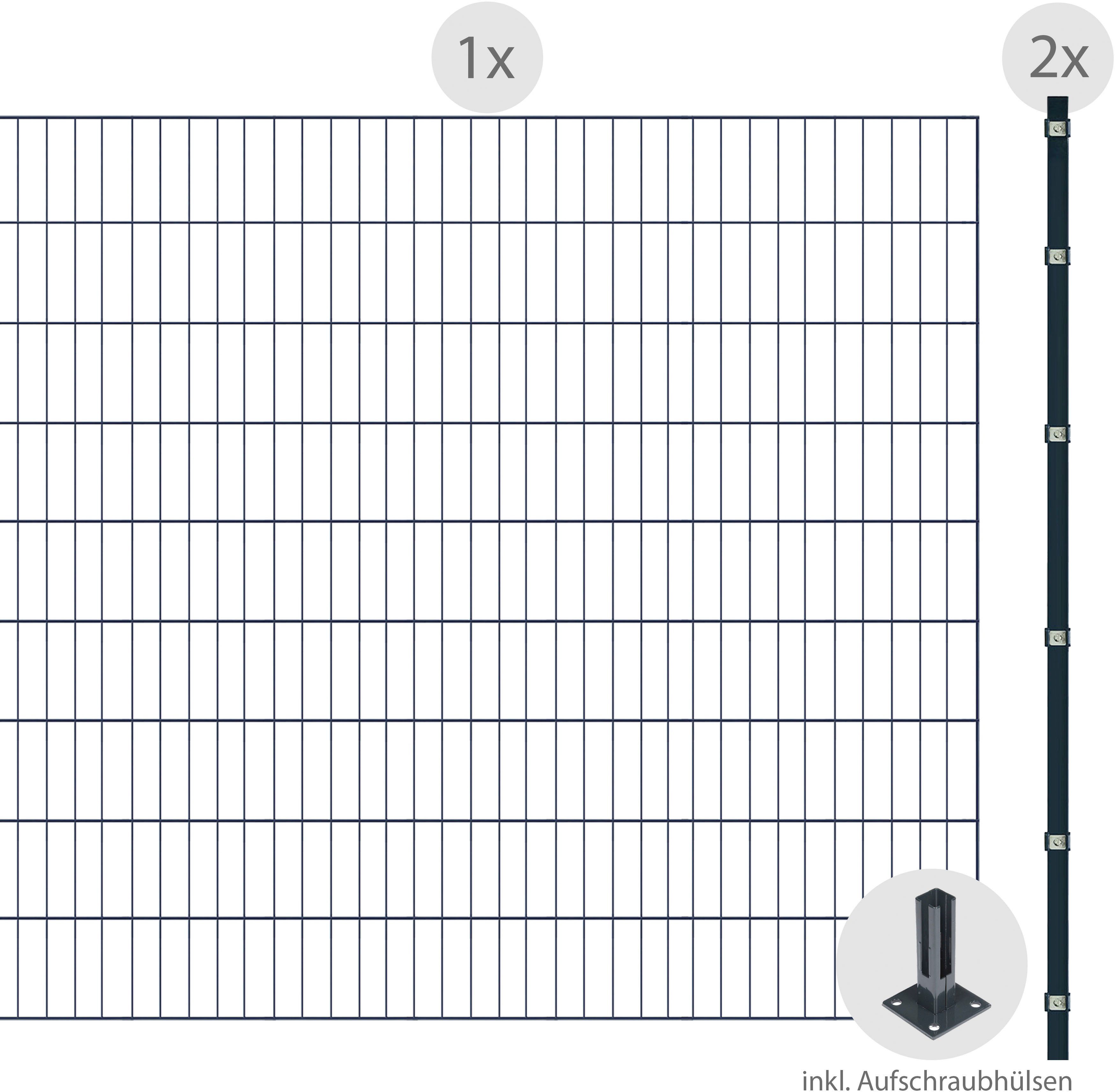 ᐅ Arvotec Einstabmattenzaun ESSENTIAL 180 zum Aufschrauben, (Set
