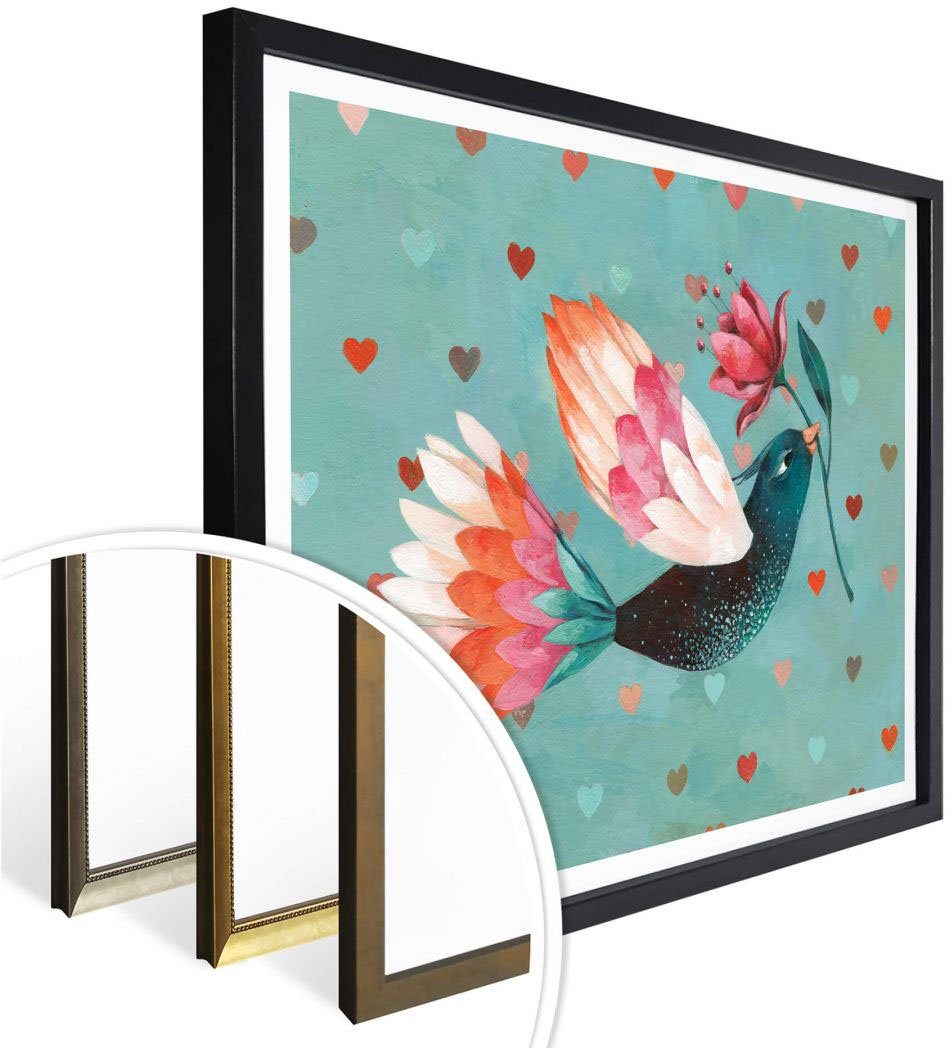 Wall-Art Poster Märchen Wandbilder Poster, Liebesbote, Bild, (1 Wandposter Wandbild, Menschen St)