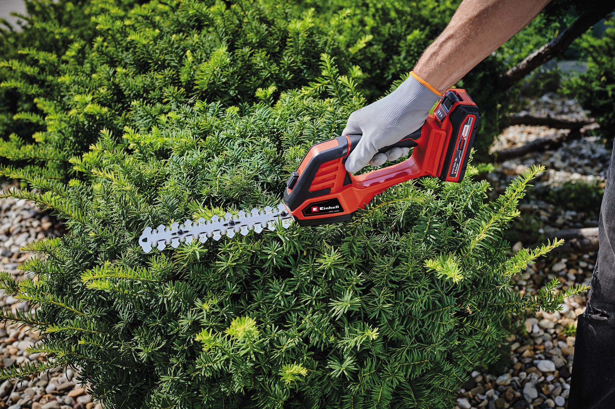 Einhell Akku-Gras- und Strauchscherenset, ohne Akku und Ladegerät