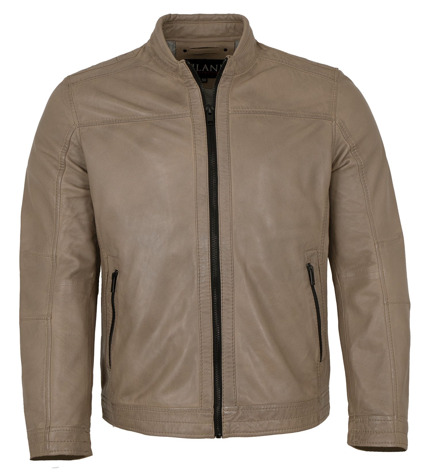 Jilani Lederjacke Ragon-2 Jilani - Herren Lederjacke Lammnappa taupe günstig online kaufen