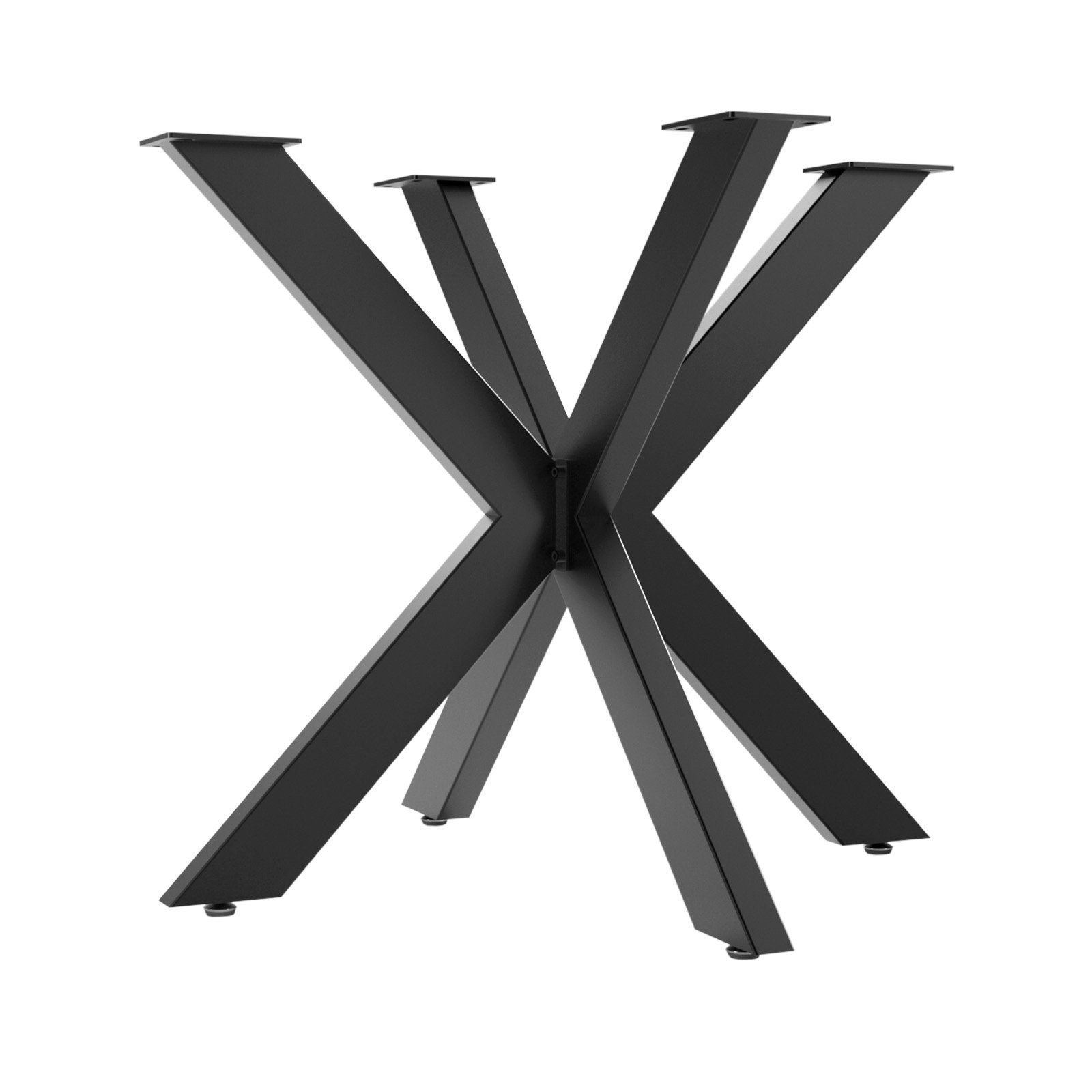 SO-TECH® Tischgestell SPIDER Schwerlast Tischbeine Tischfüße, einfache Montage, H710 x B850 x L850 mm (Esstisch) schwarz