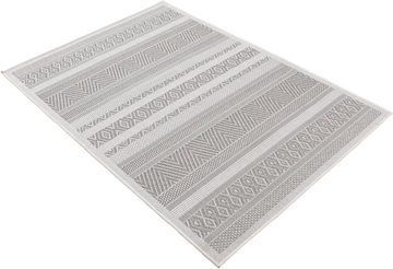 Teppich Boho 101, carpetfine, rechteckig, Höhe: 4 mm, robustes Flachgewebe, Sisal Optik, UV-beständig, Außenbereich