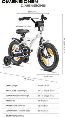 PROMETHEUS BICYCLES Kinderfahrrad Hawk, 1 Gang