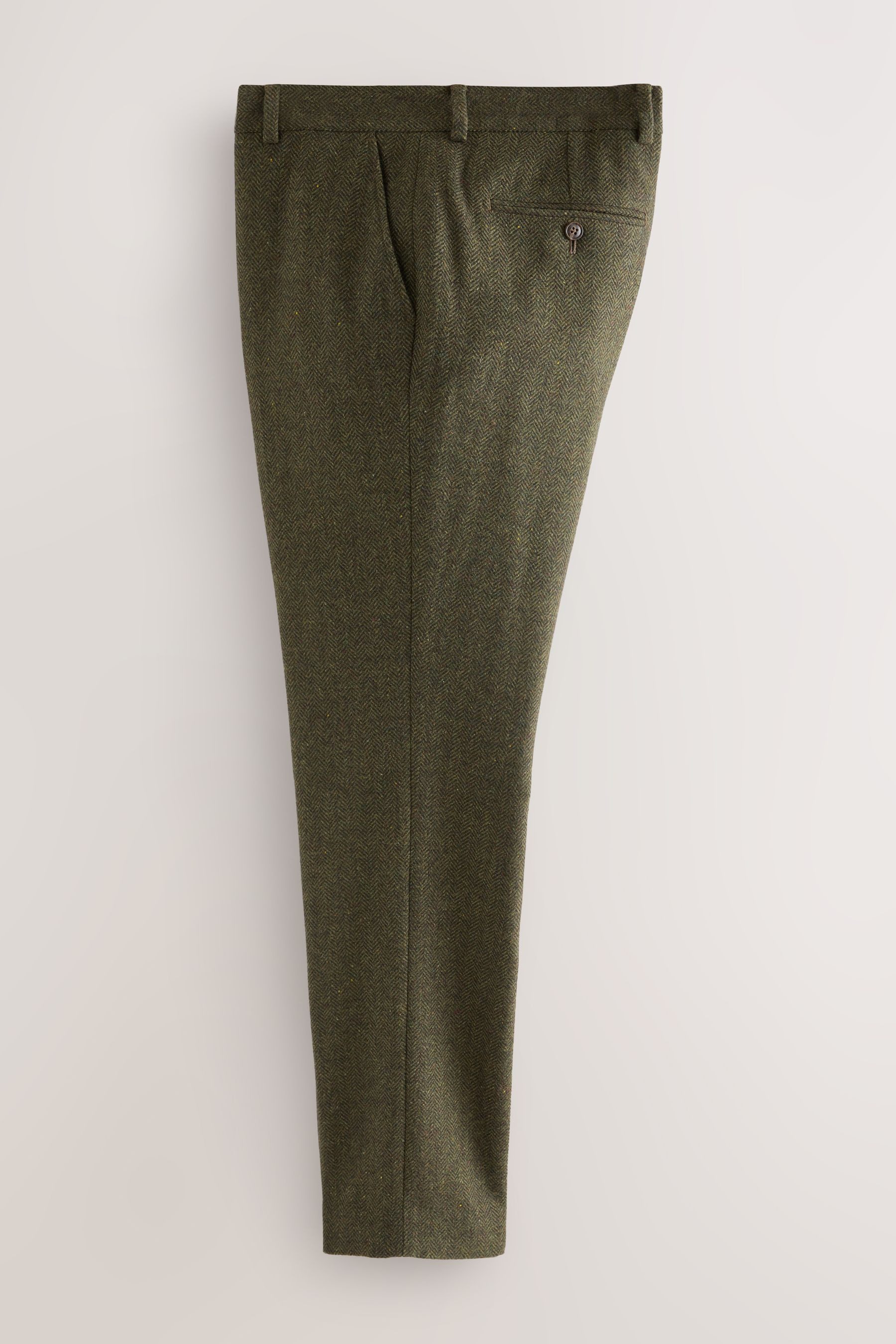 Next Anzughose Slim Fit Anzugshose mit Fischgrätmuster (1-tlg)