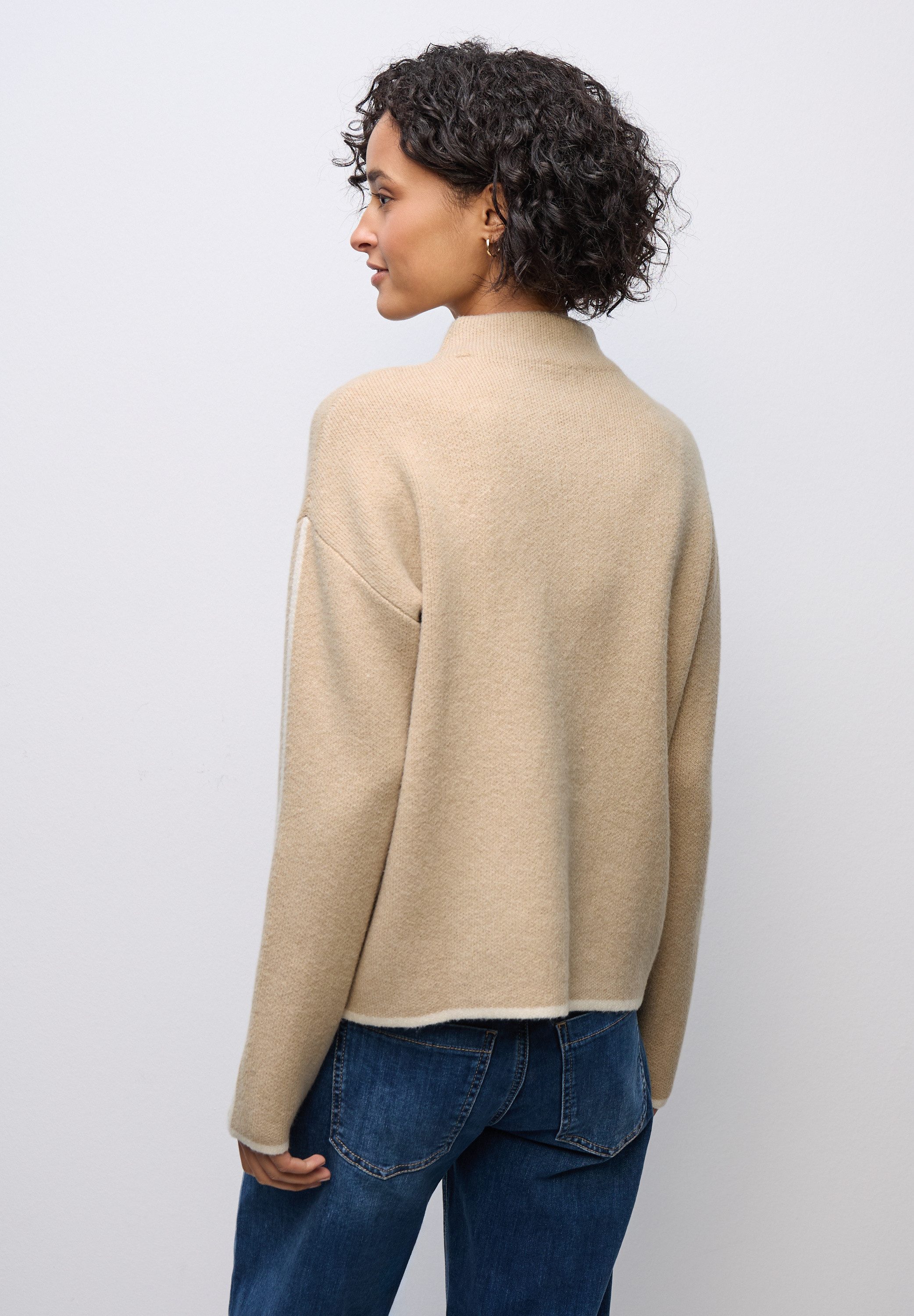 STREET ONE Strickpullover aus softem Materialmix günstig online kaufen