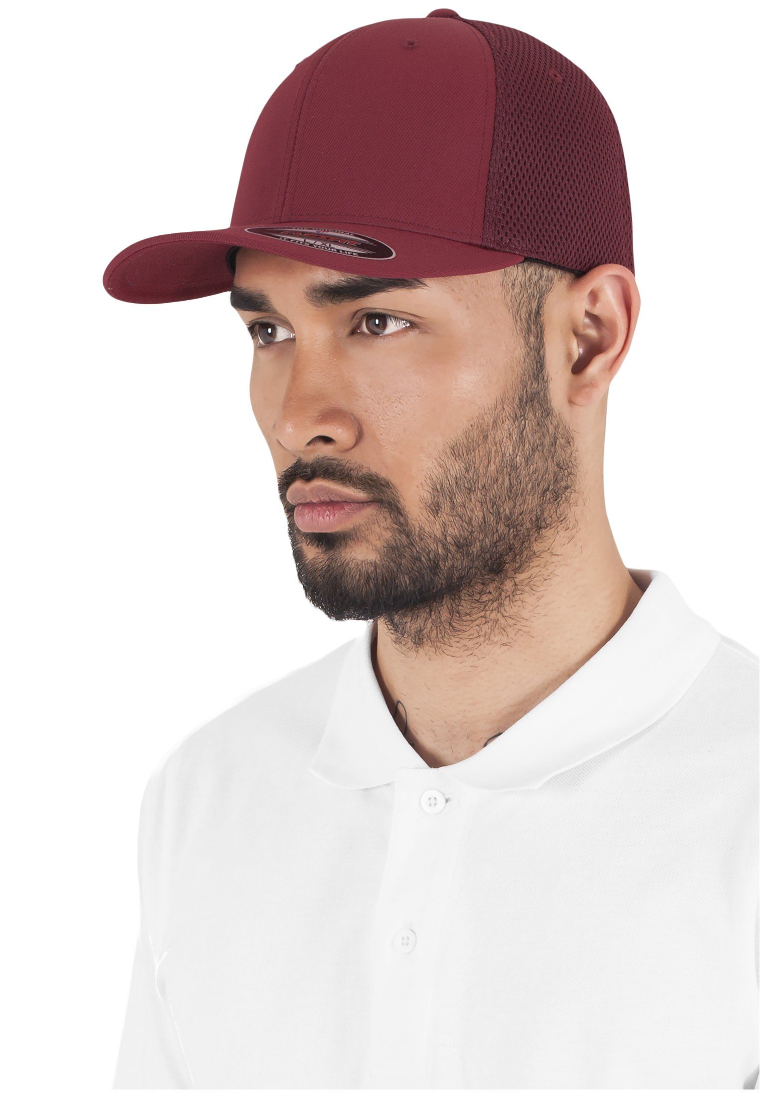 Flexfit Flex Cap Flexfit Mesh Tactel Accessoires maroon