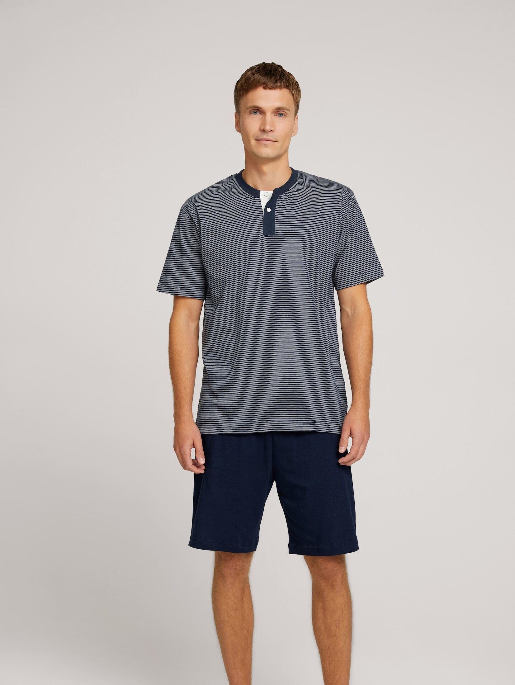 TOM TAILOR Pyjama Unterwäsche (2 tlg) Pyjama-Set aus Baumwolle günstig online kaufen