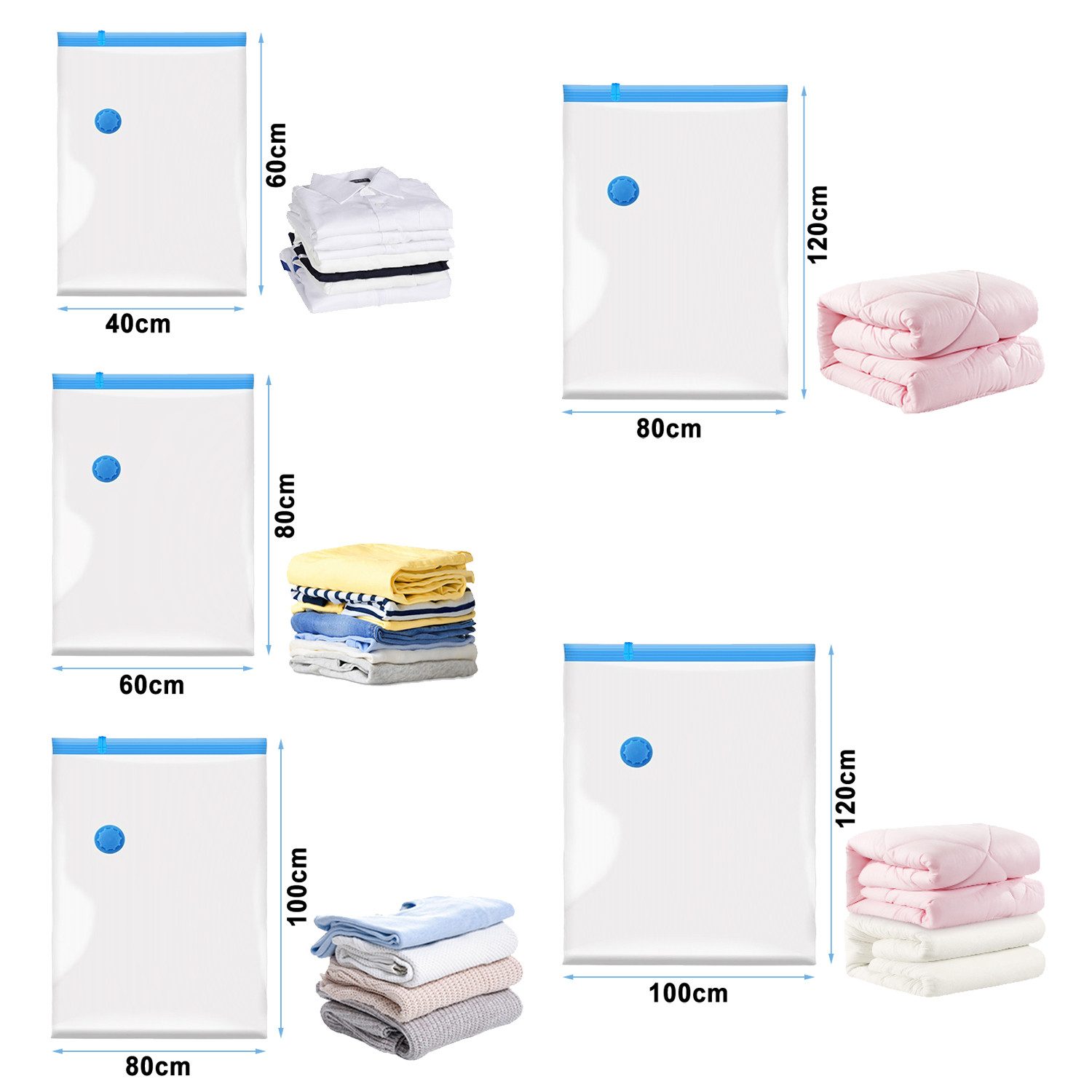 Clanmacy Sitzsack 6x Vakuumbeutel Vacuumbeutel Vakuumtasche Aufbewahrungsbe günstig online kaufen