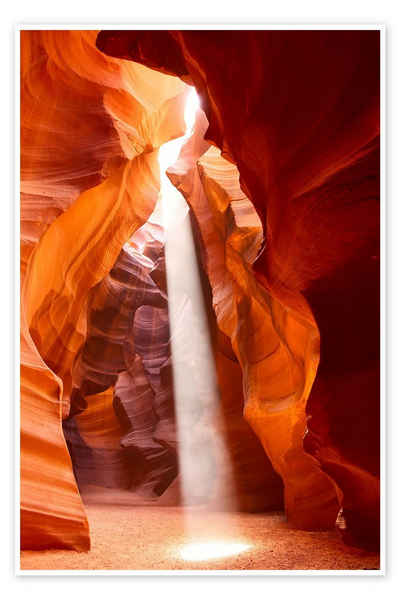 Posterlounge Poster Editors Choice, Sonnenstrahl im Antelope Canyon, Arizona, Fotografie