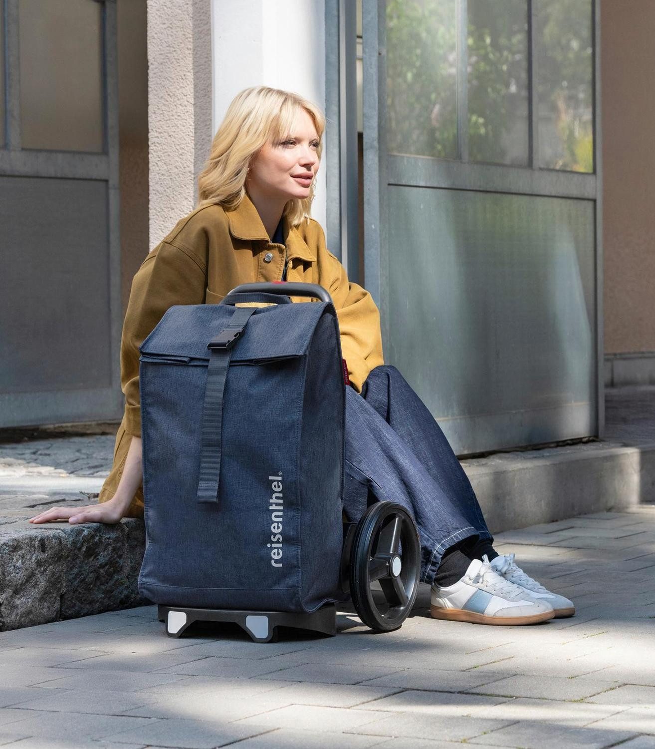 REISENTHEL® Reisetasche CITYCRUISER, 40 Liter, Blau, Polyester, abnehmbares Transportgestell mit Rollen, Wasserabweisend