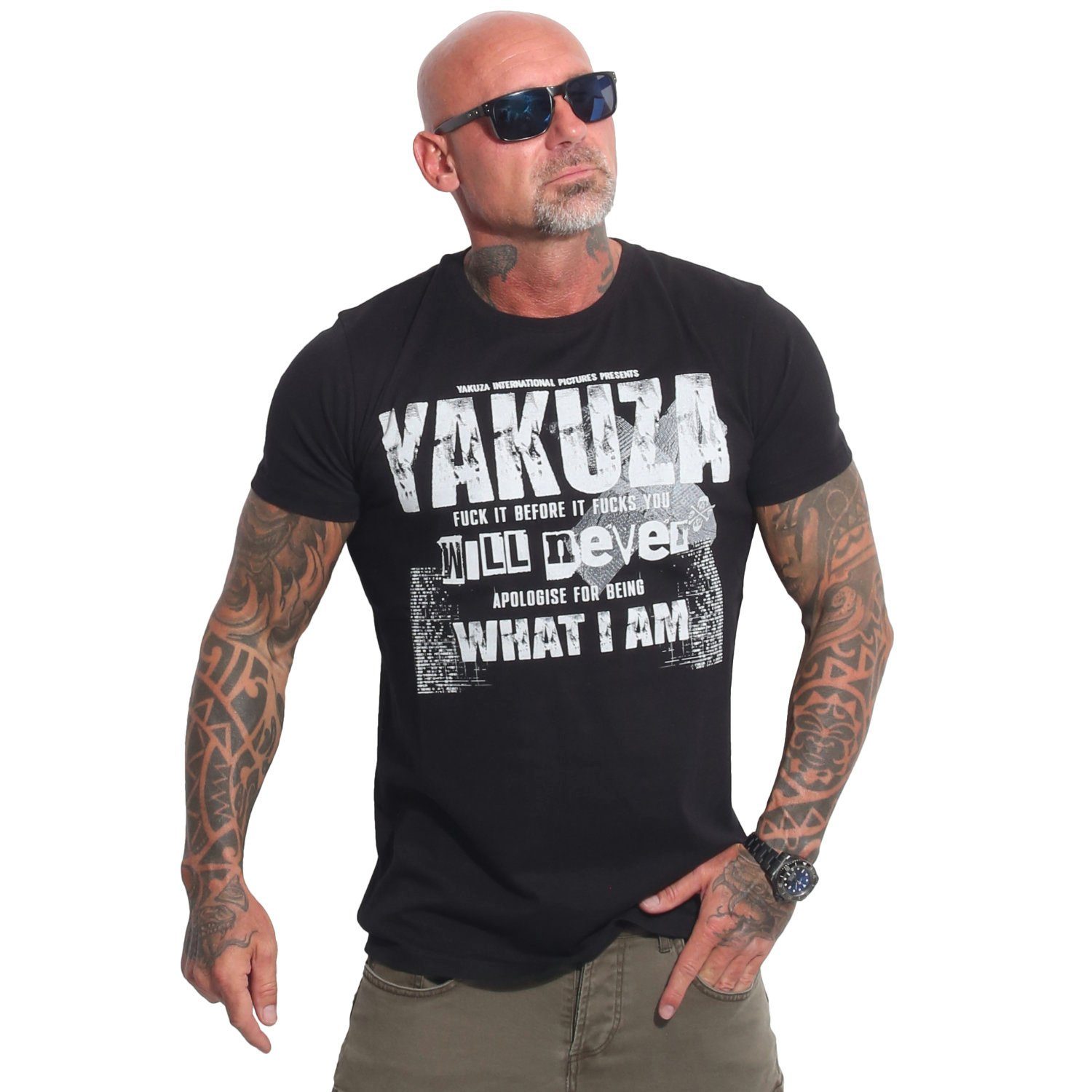 YAKUZA T-Shirt Apologise schwarz