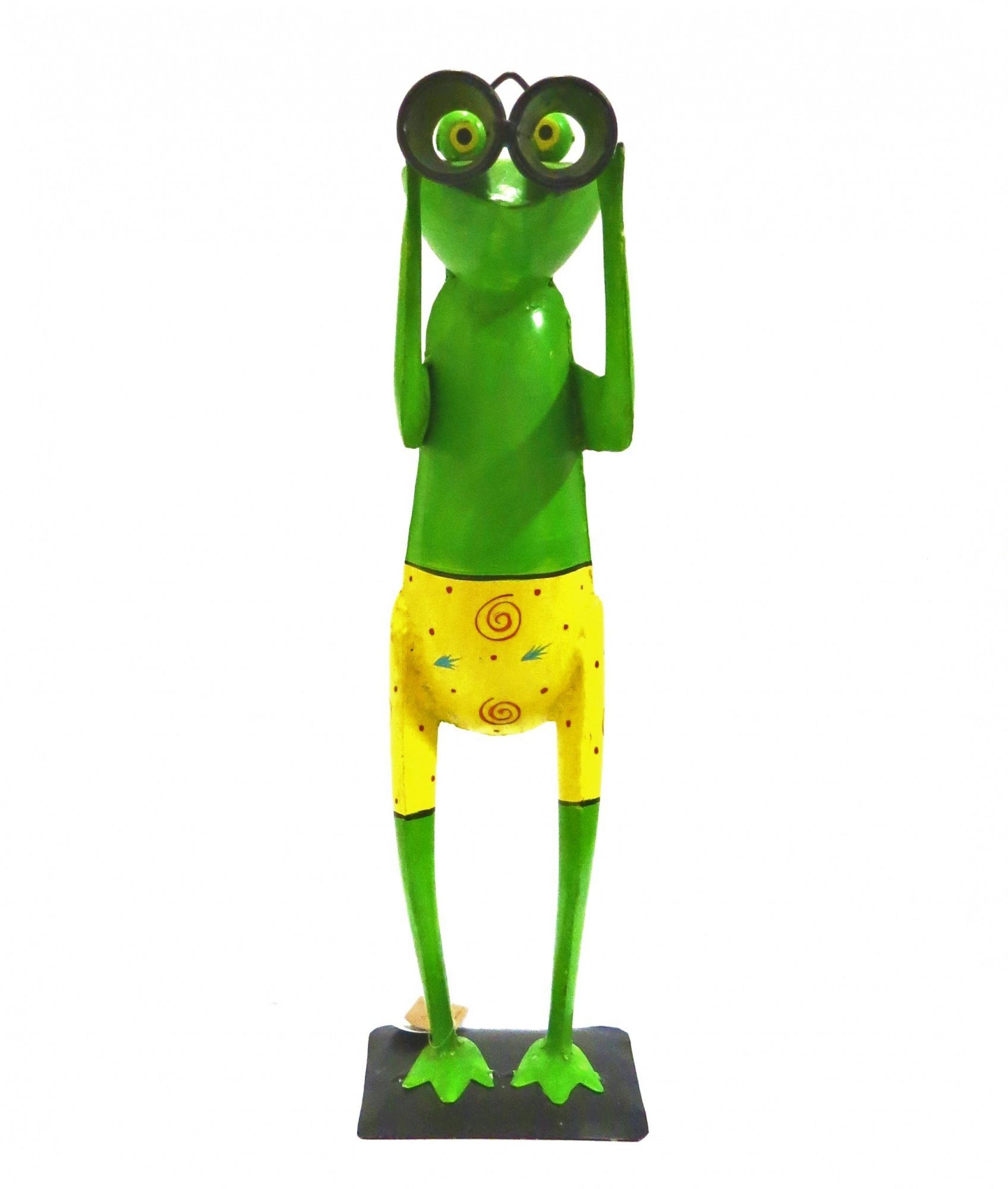 3 Modelle Frosch Spanner Fernglas Figur Skulptur Deko 