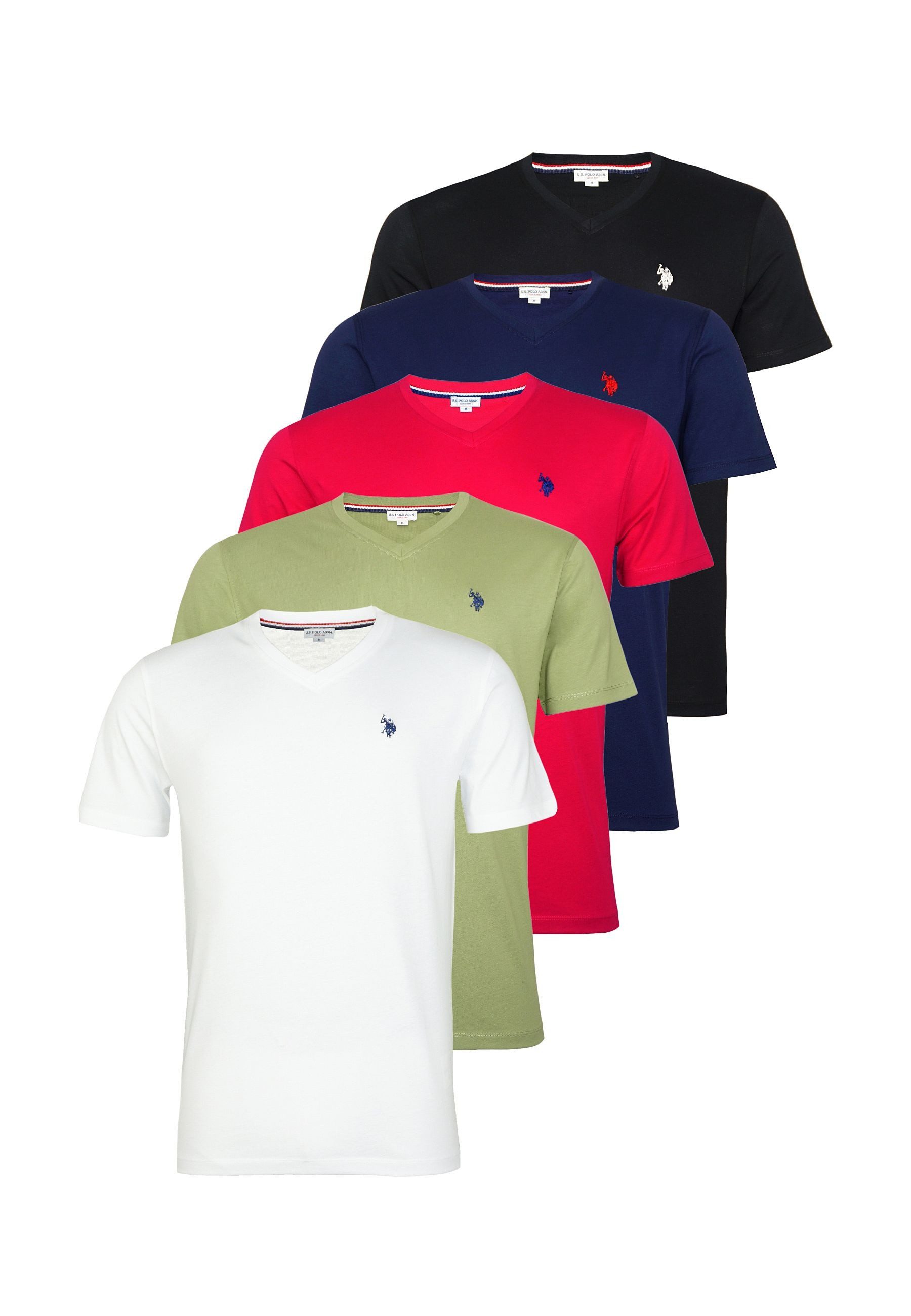U.S. Polo Assn. T-Shirt T-Shirt Kurzarmshirt 5er Pack (5-tlg., 5)