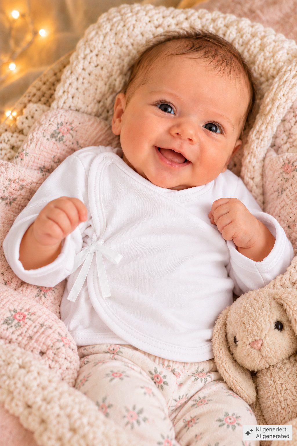 La Bortini Wickelshirt Baby Wickelhemdchen Flügelshirt für Neugeborene aus reiner Baumwolle, 44 50 56 62 68