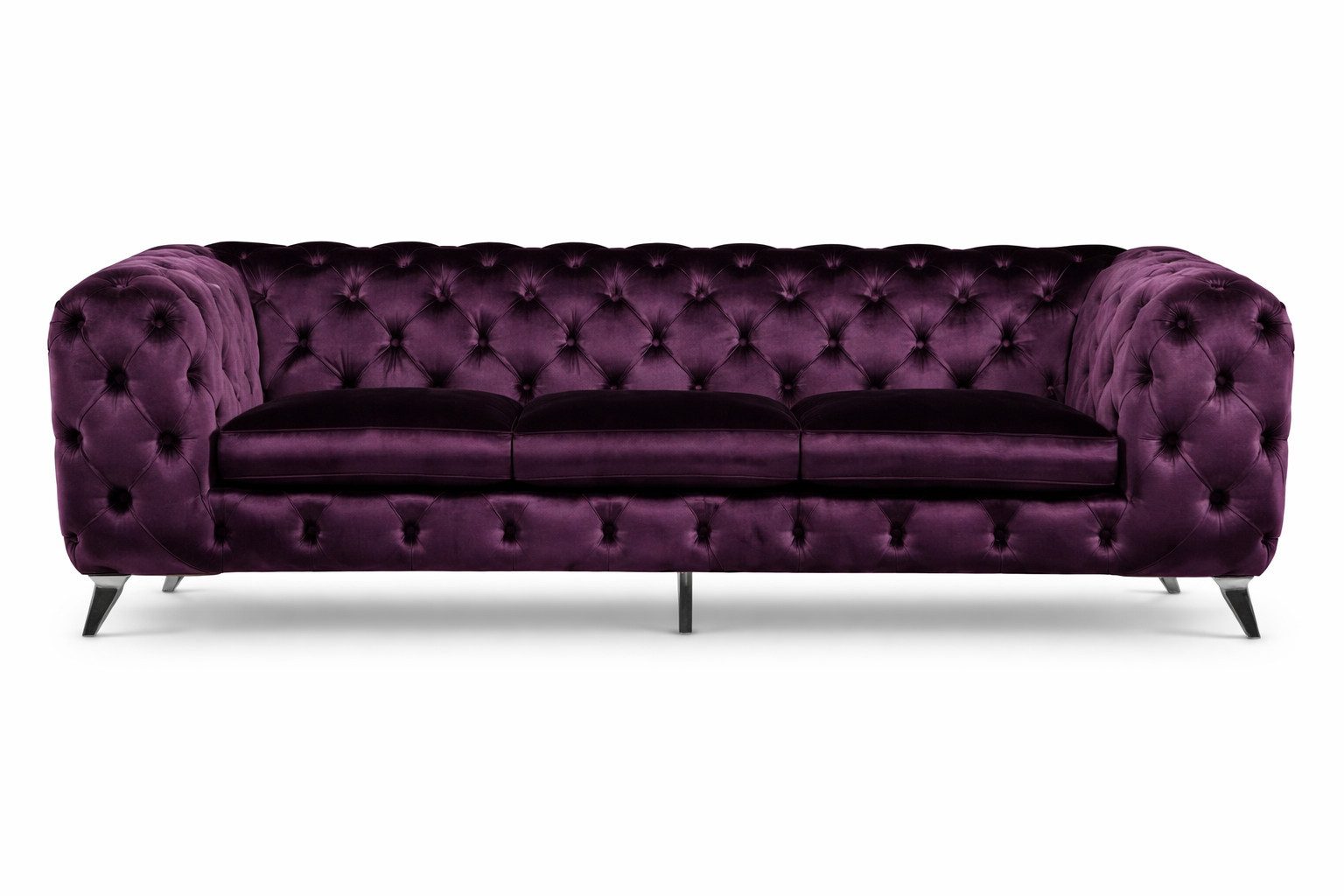 JVmoebel Chesterfield-Sofa Luxus Chesterfield Couch 3 Sitzer Designer Sofa Modern Stil Sofort, 1 Teile, Made in Europa
