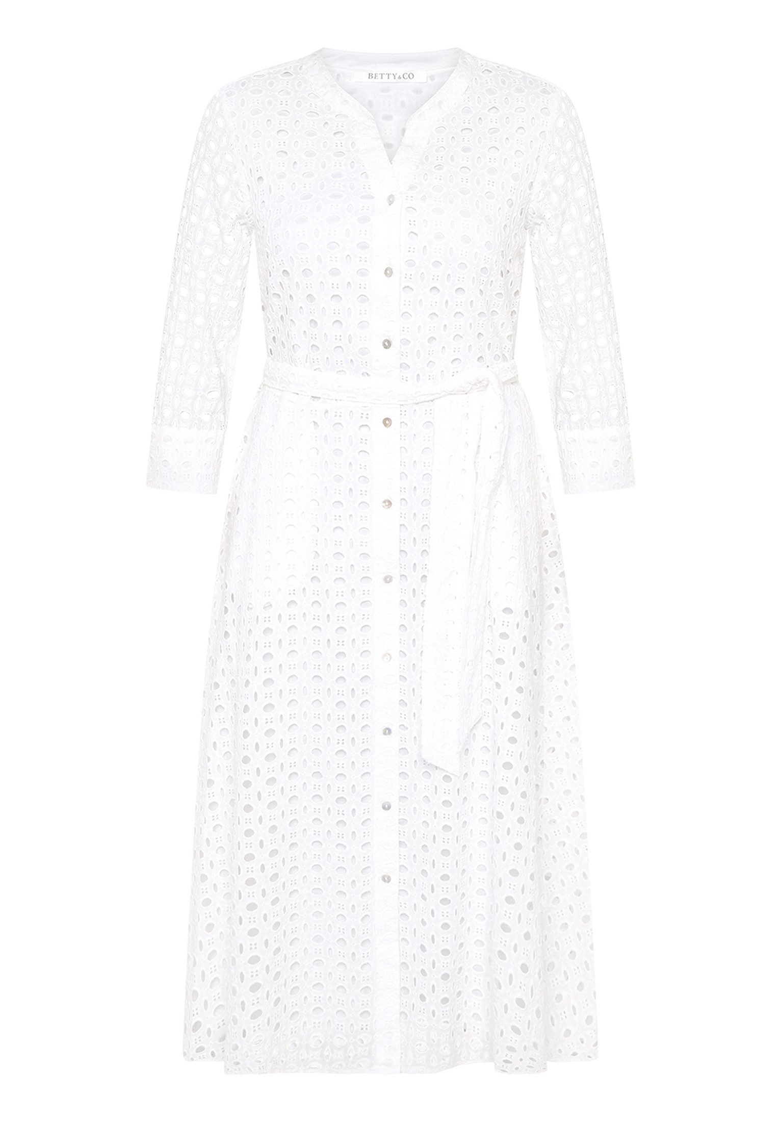 Betty&Co Hemdblusenkleid Damen mit Bindegürtel günstig online kaufen