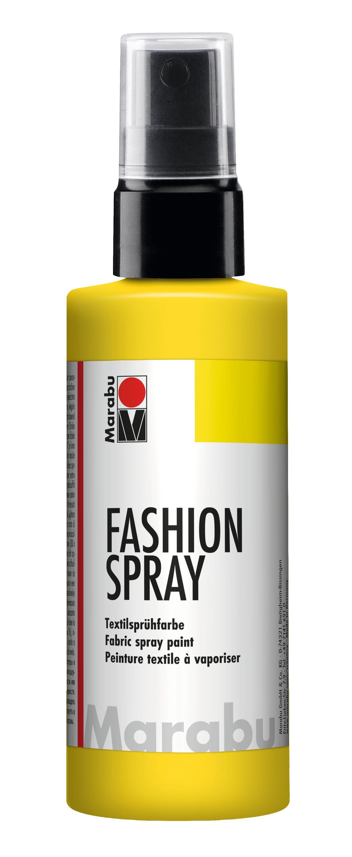 Marabu Stoffmalfarbe Fashion-Spray, 100 ml Sonnengelb