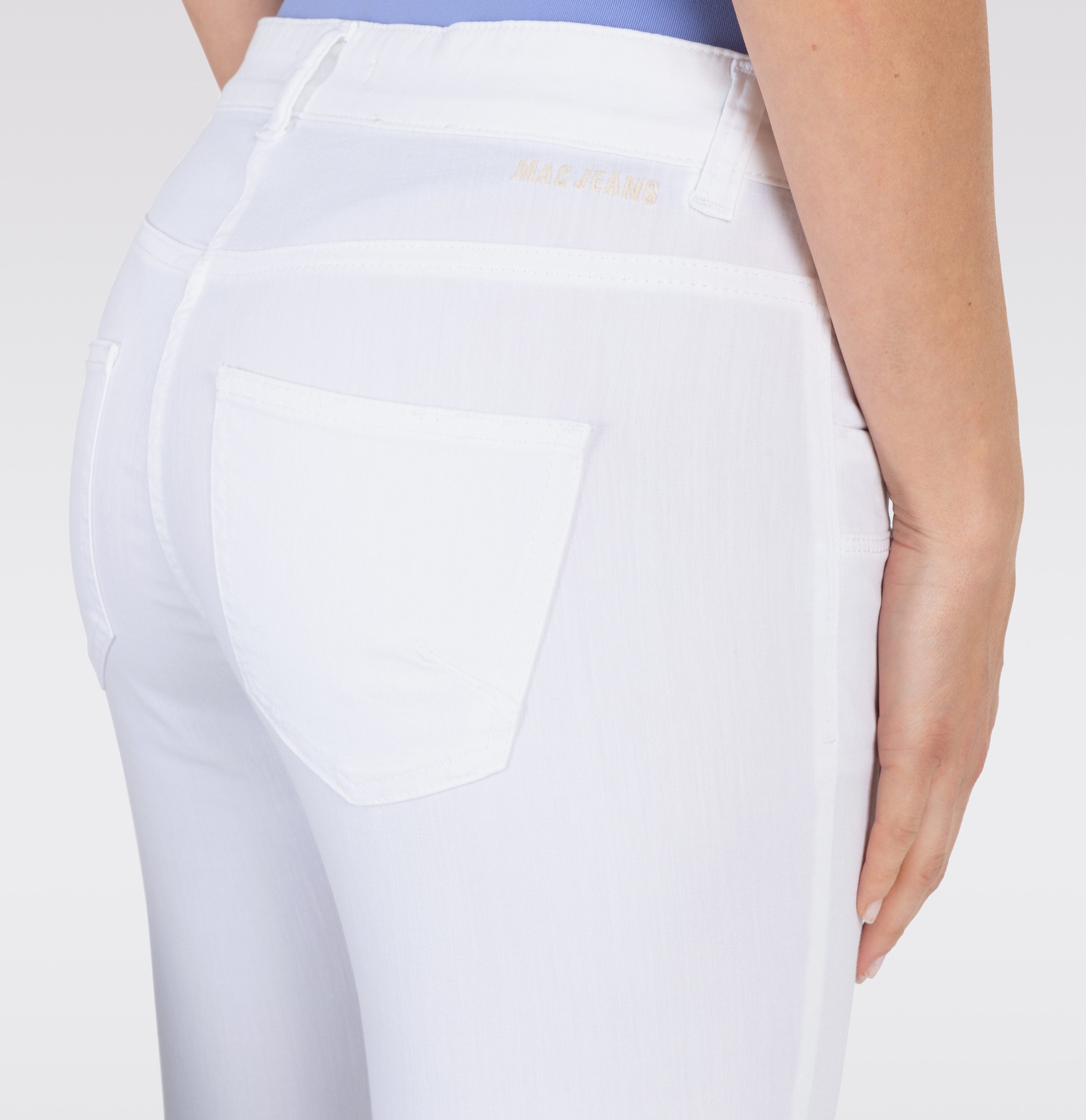 MAC Caprijeans CAPRI Eingelegte Zierfalten am Saum