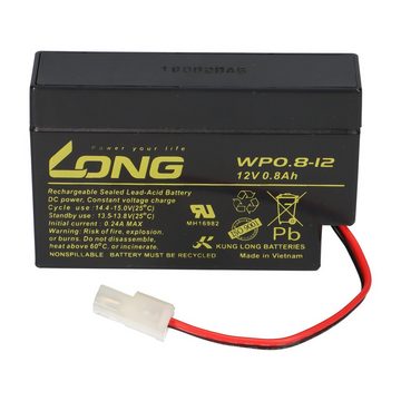 Kung Long Kung Long WP 0.8-12 12V 0,8Ah AMP Stecker AGM Blei Batterie Bleiakkus