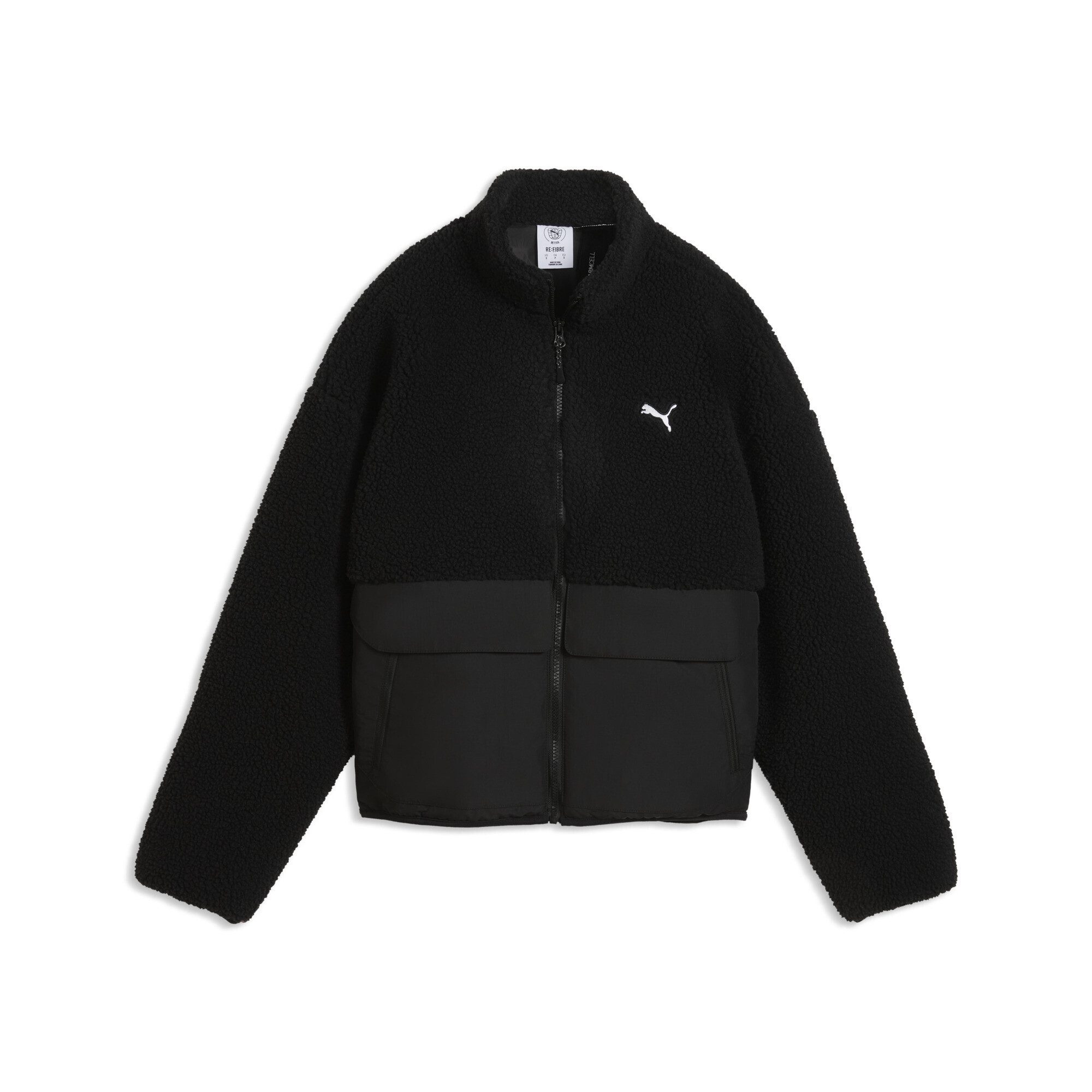 PUMA Funktionsweste RE:FIBRE Fleece Relaxed Jacke Damen