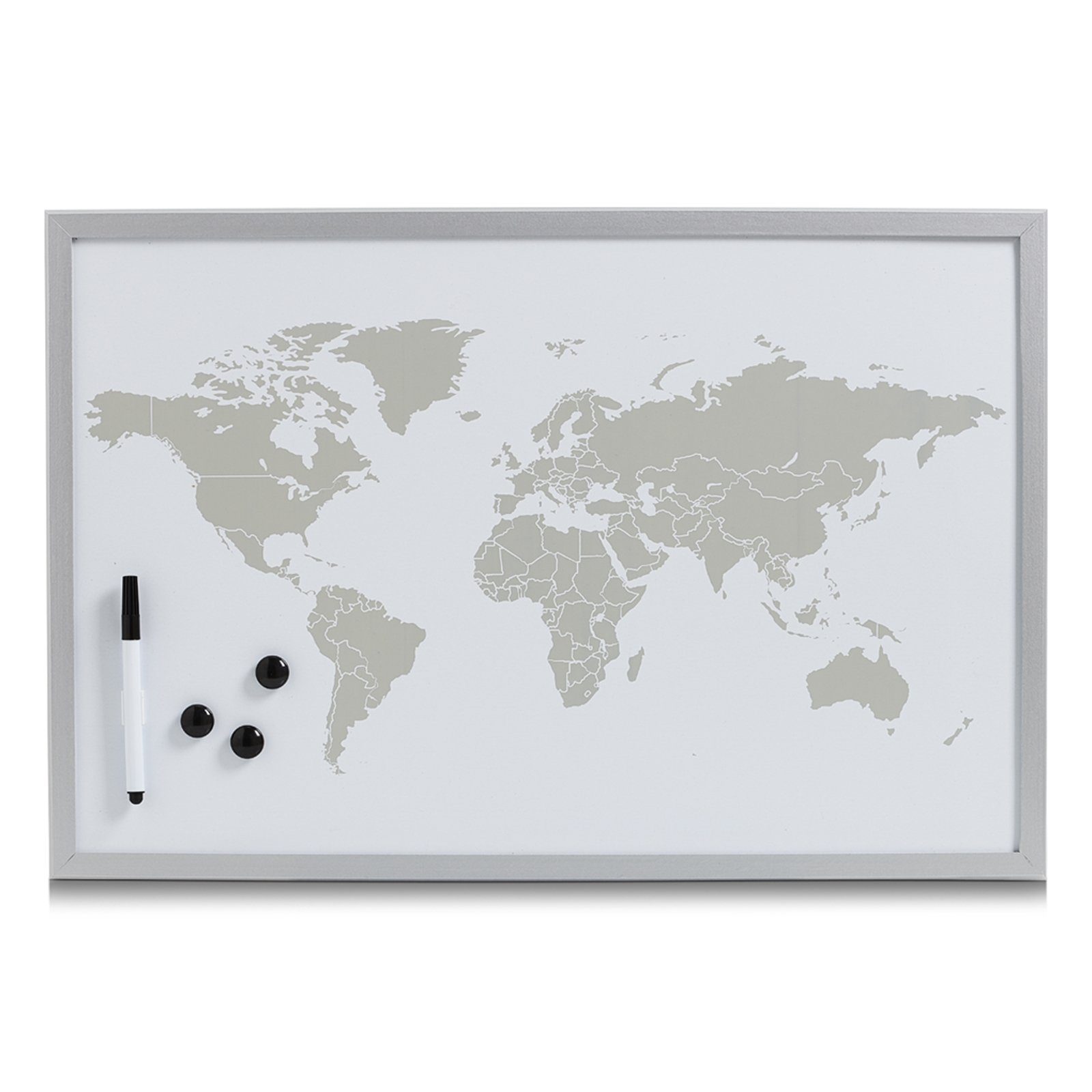 1-tlg), Memoboard Magnetboard Schreibtafel HTI-Living beschreibbar Memoboard Magnettafel Schreibboard World, (Stück,
