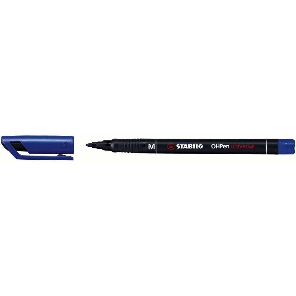 STABILO Marker 10 OHPen universal Folienstifte blau 1,0 mm permanent