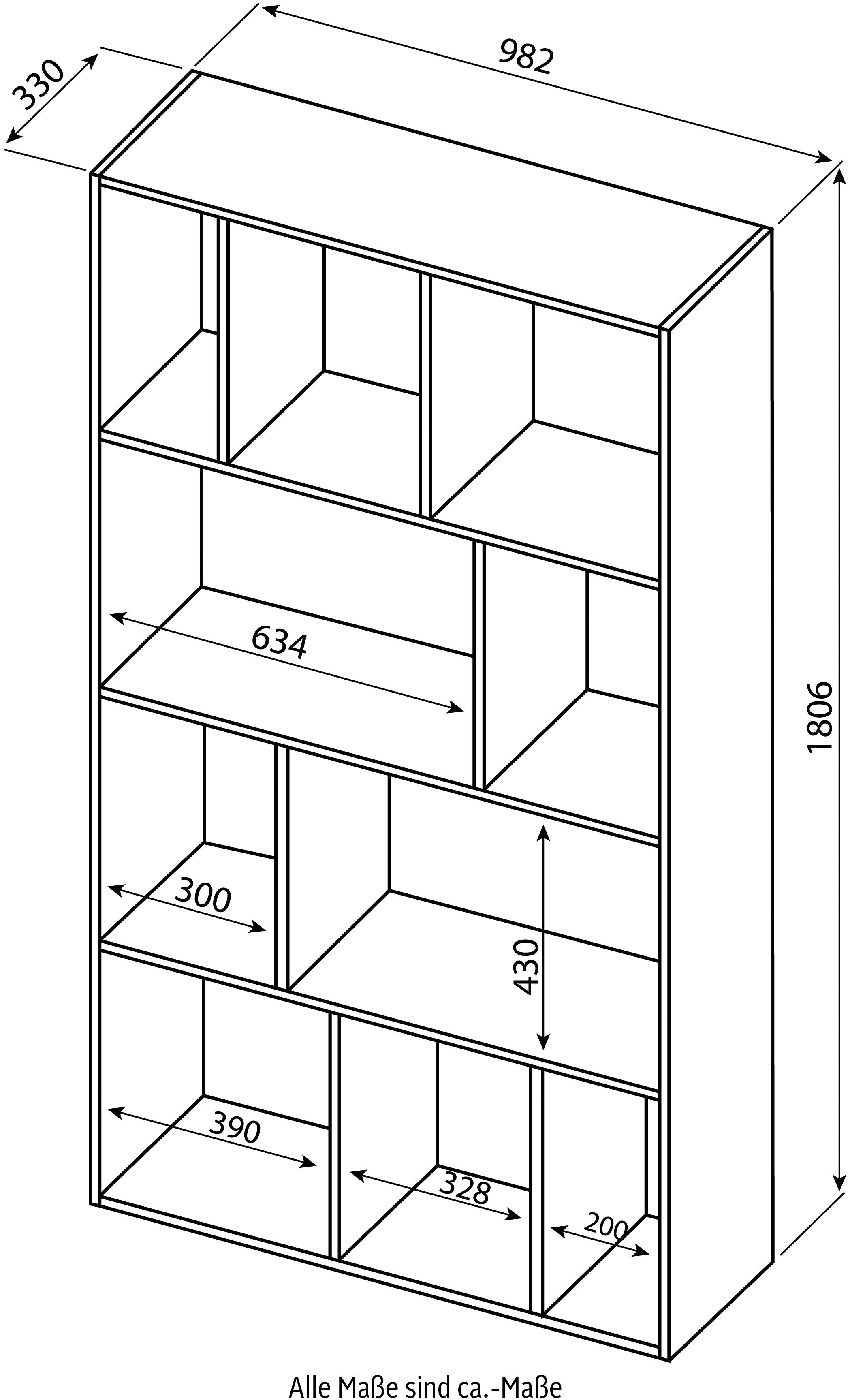 TemaHome Bücherregal SEOUL weiss weiß 