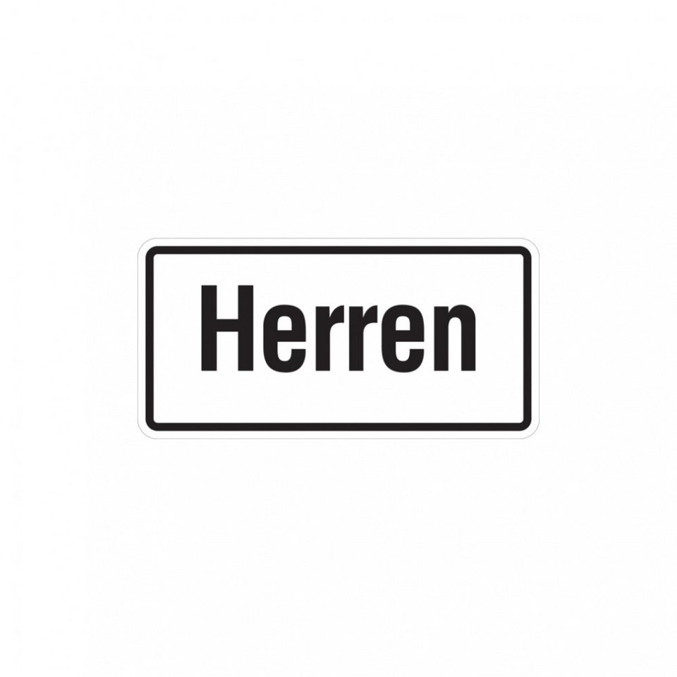 König Werbeanlagen Hinweisschild WC-Schild, Herren, Folie, 50 x 100 mm,  Folie selbstklebend 1 Stk.