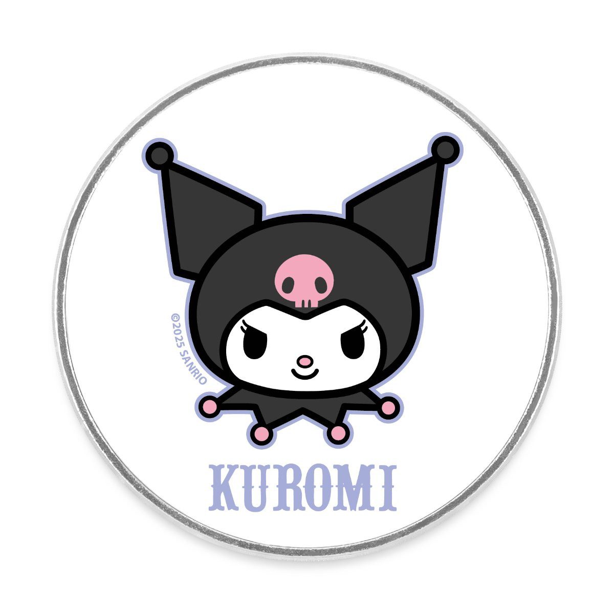 Spreadshirt Dekomagnet Kuromi Portrait Magnet Rund