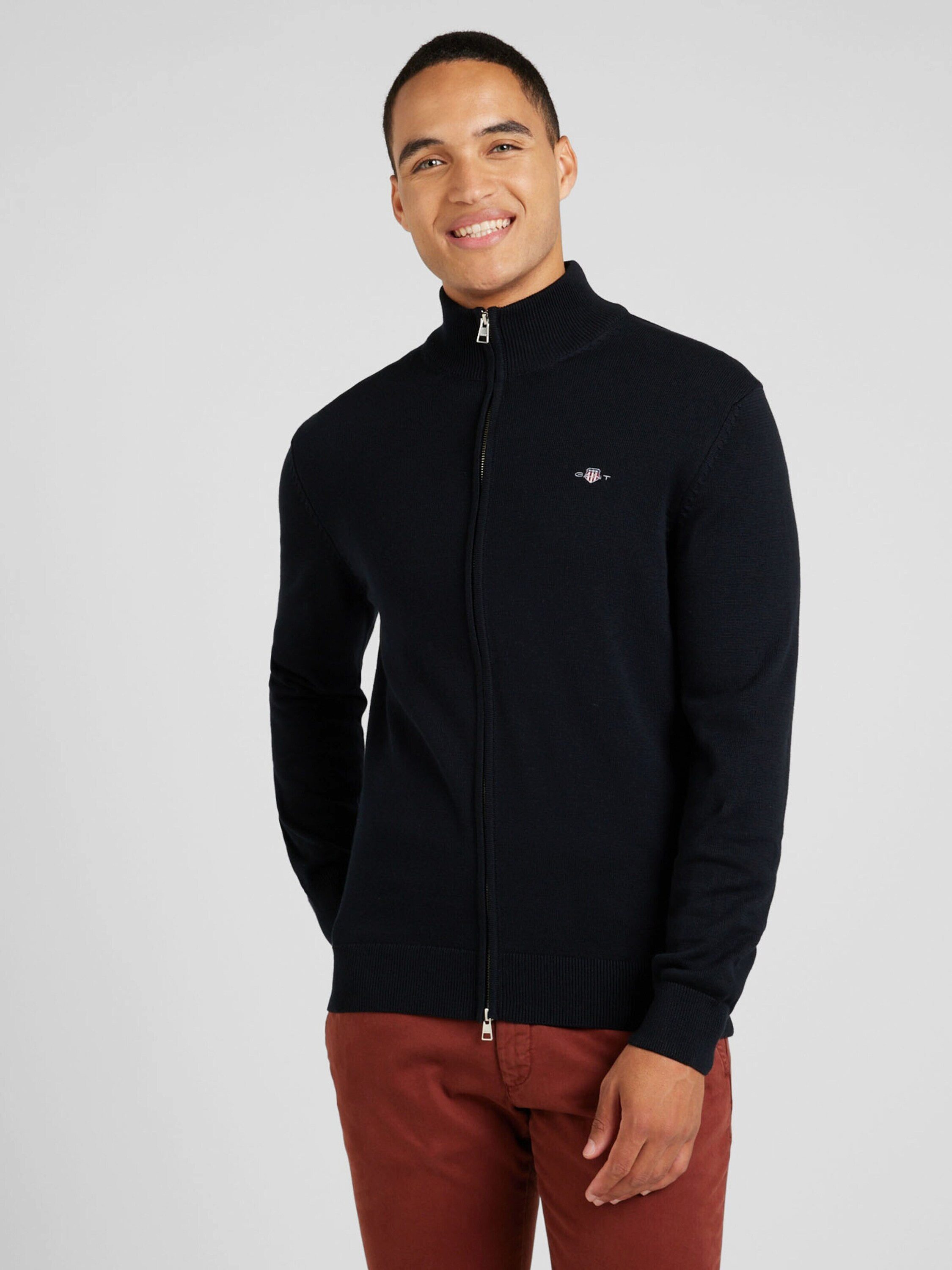 Gant Strickjacke (1-tlg) Stickerei