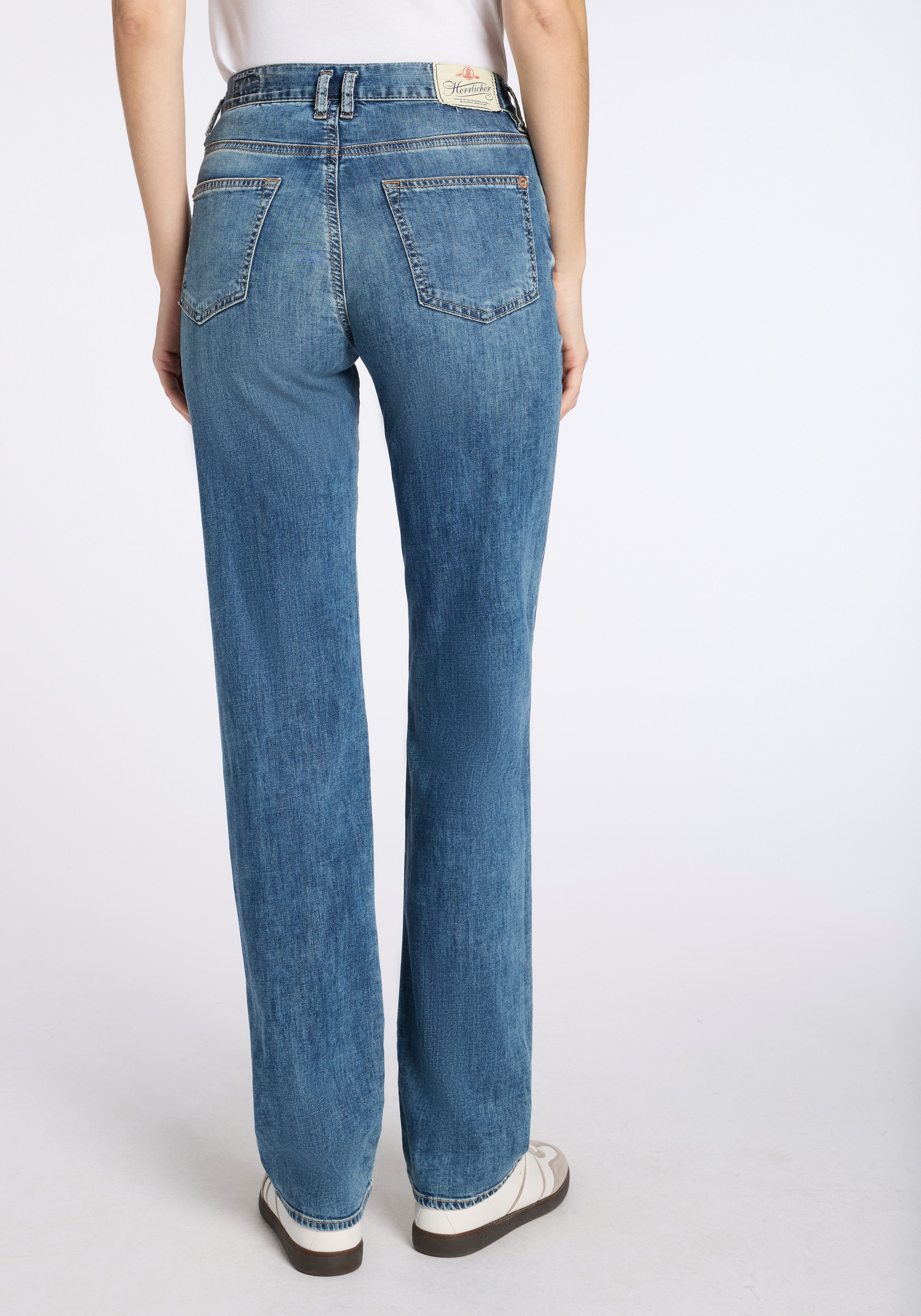 Herrlicher Straight-Jeans Breezy Straight Denim Light aus leichtem Denim