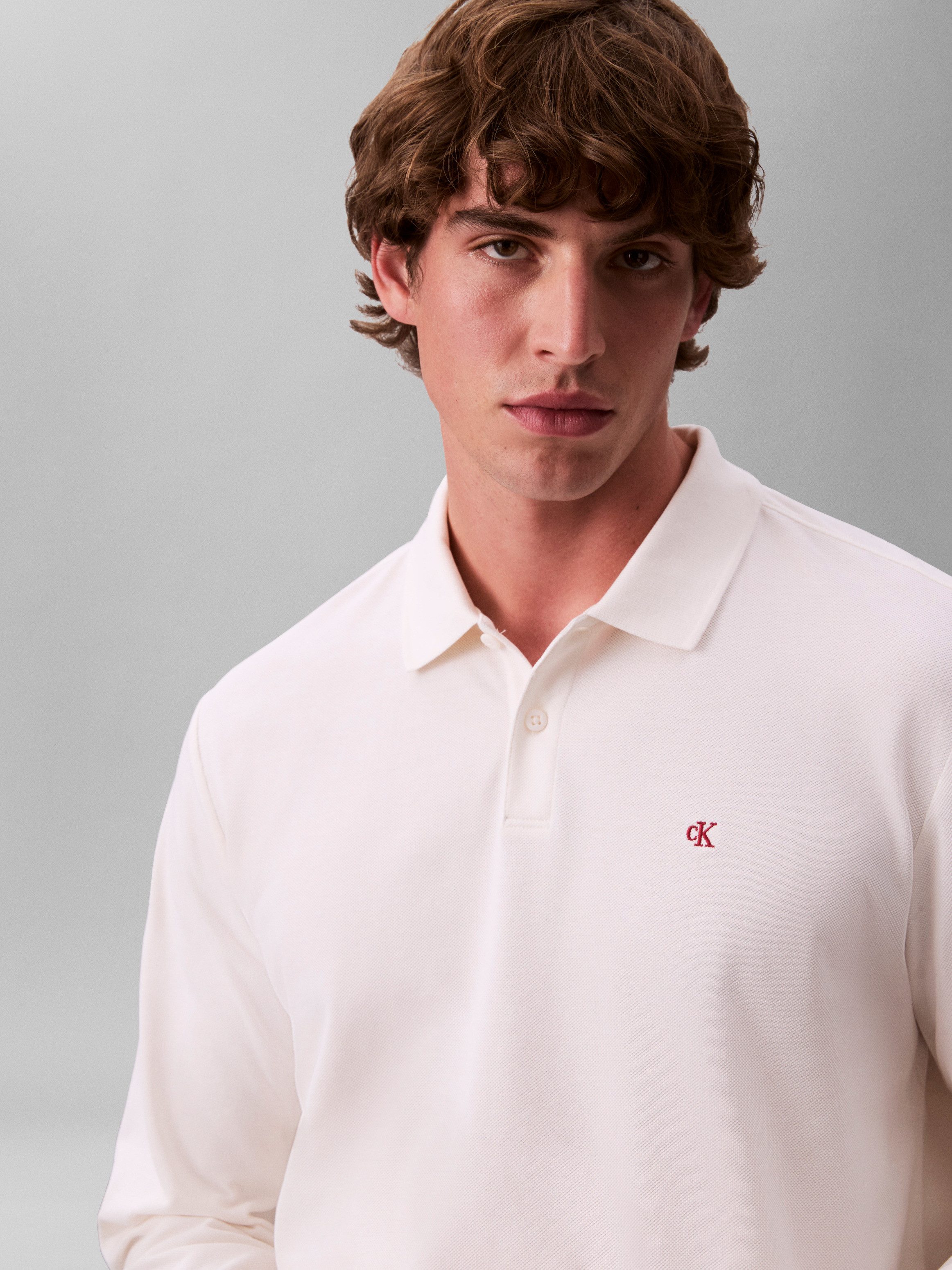 Langarm-Poloshirt