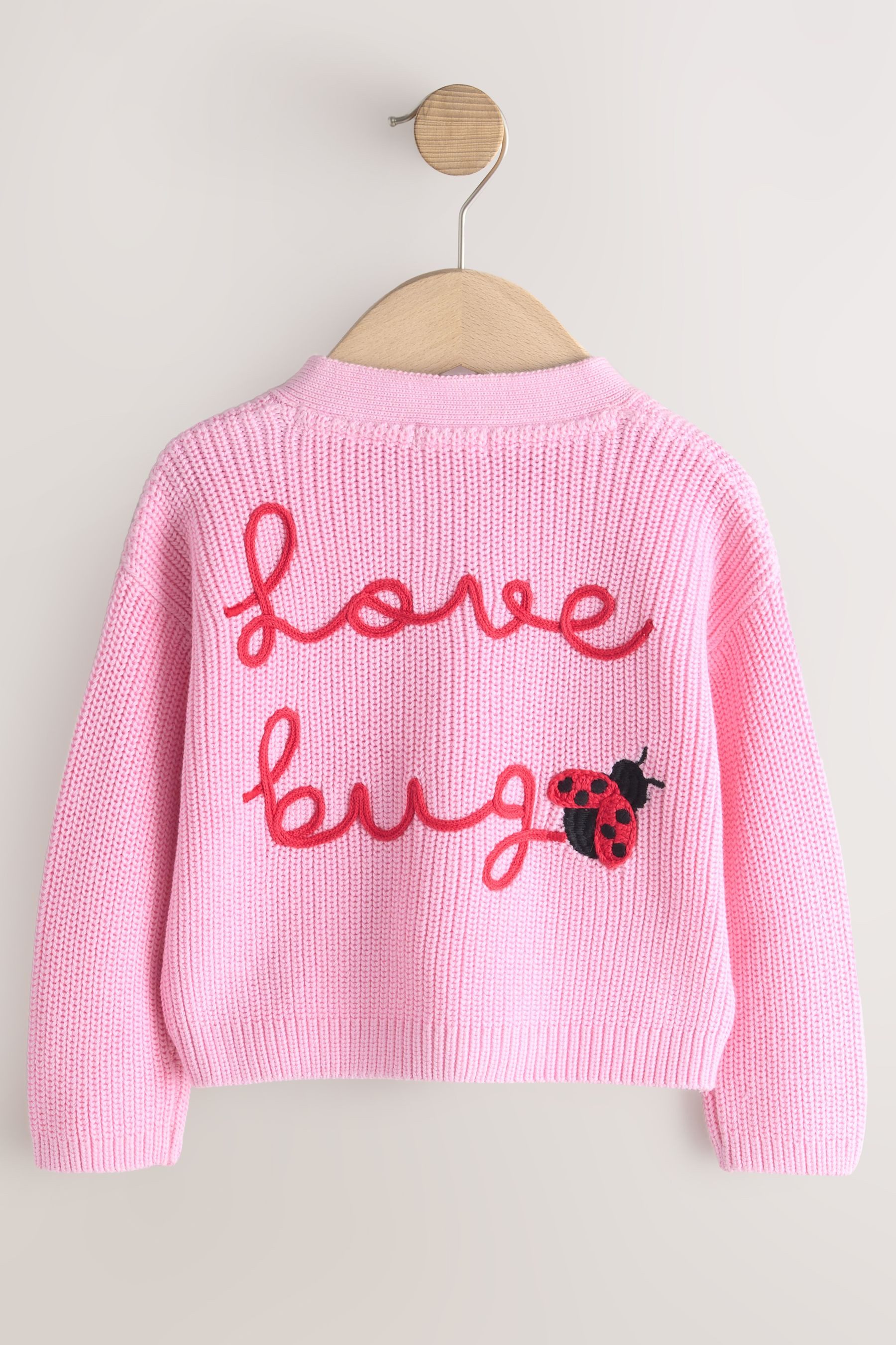 Next Strickjacke Strickjacke, Love Bug (1-tlg)