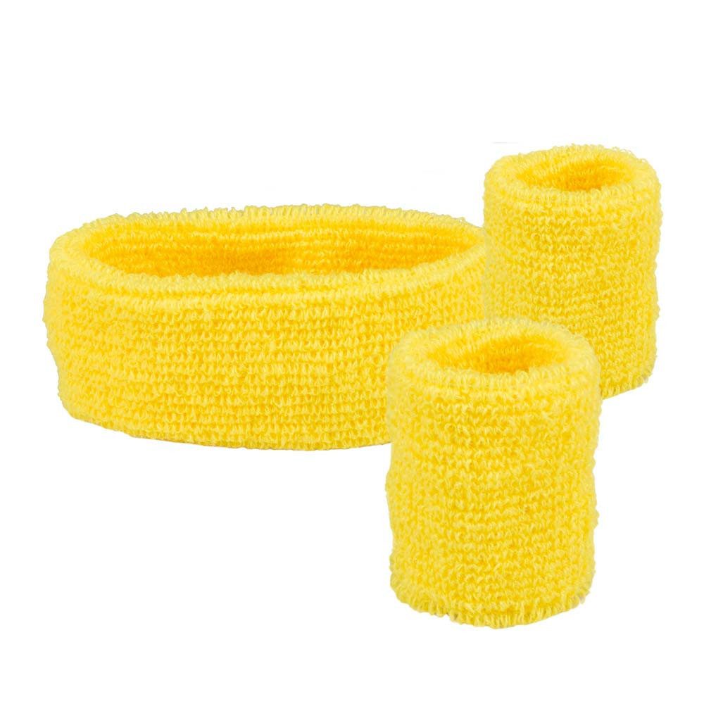 Boland Kostüm Schweissbänder gelb