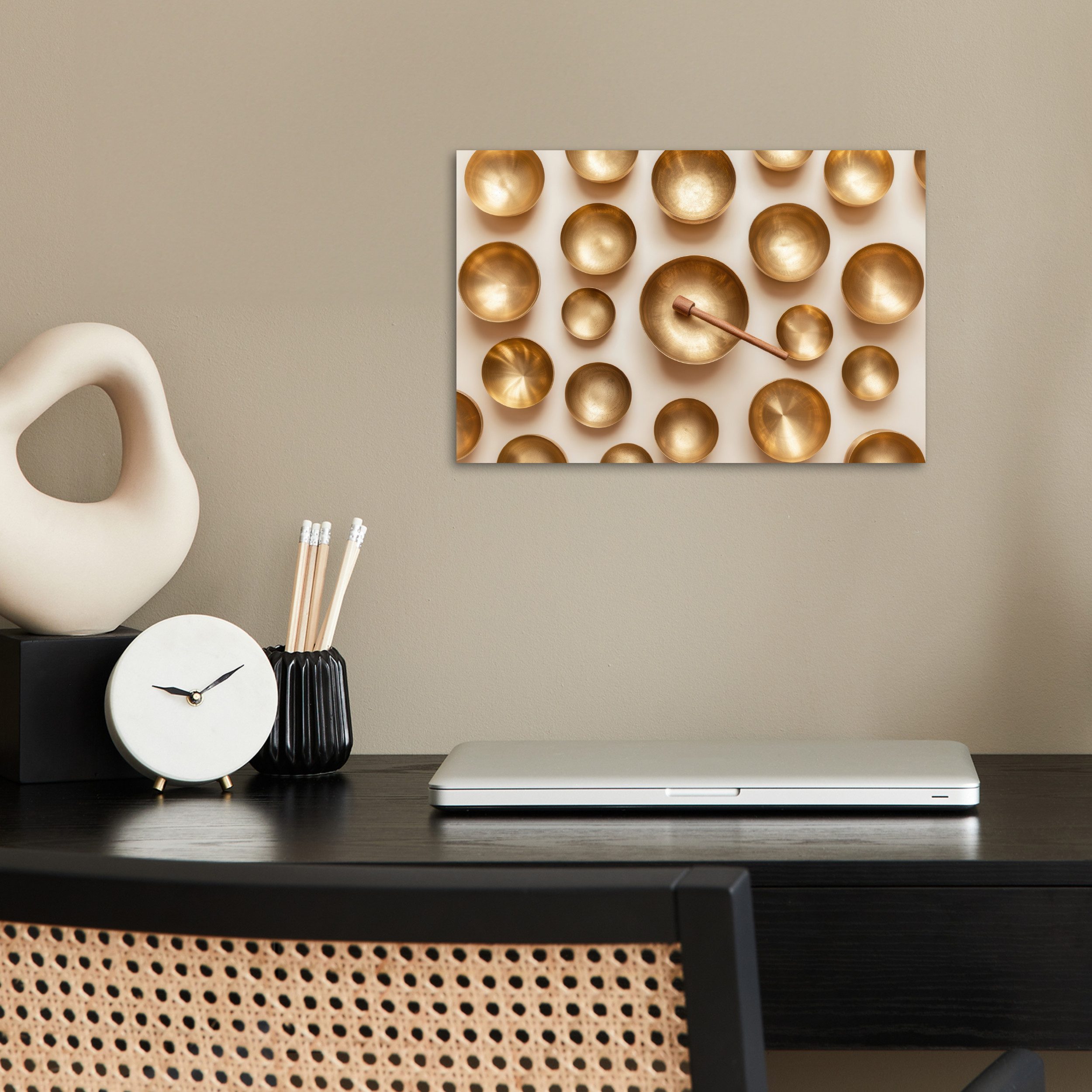 MuchoWow Poster Symmetrisch - Gold - günstig online kaufen