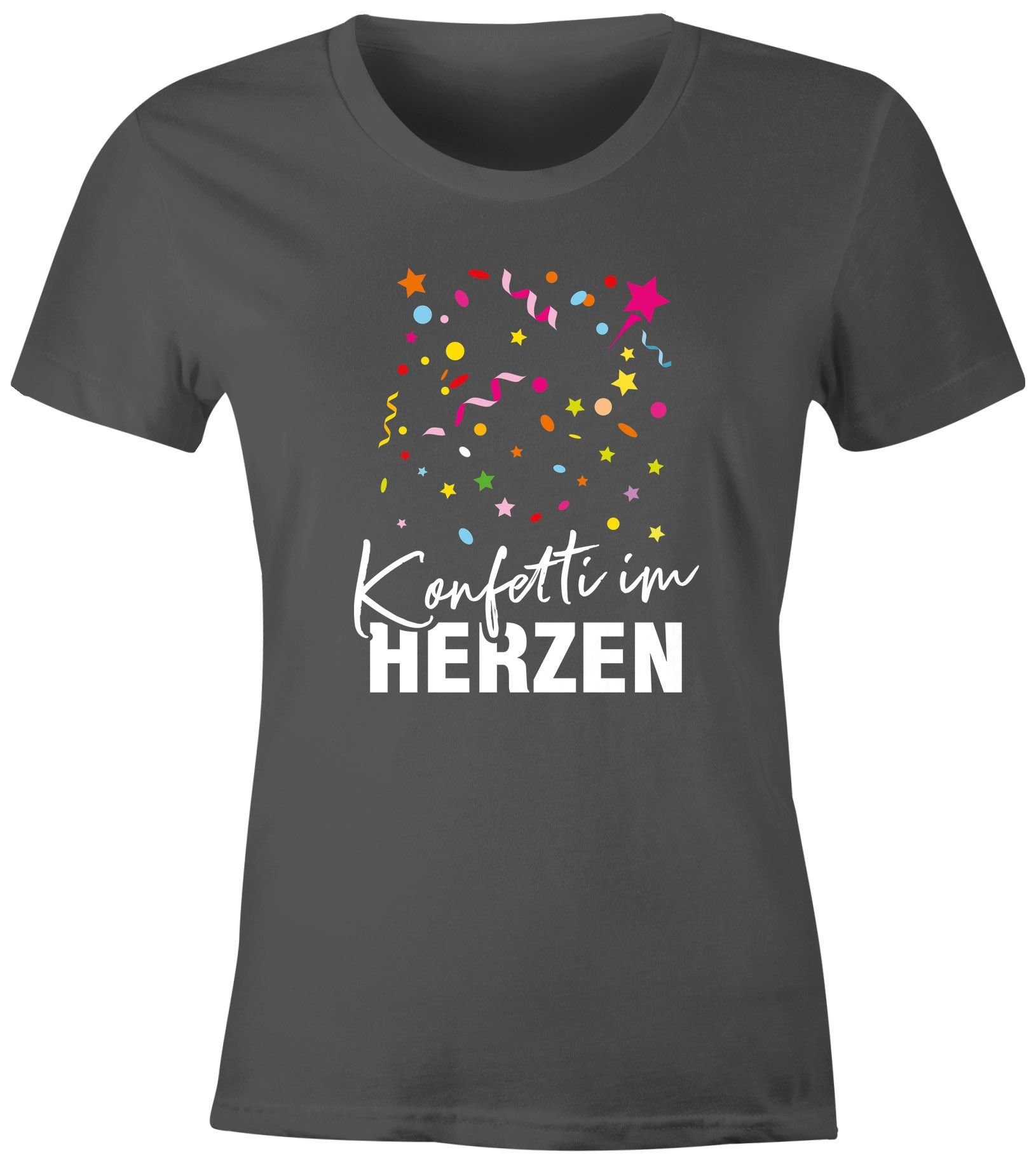 MoonWorks Print-Shirt Damen T-Shirt Fasching Karneval günstig online kaufen