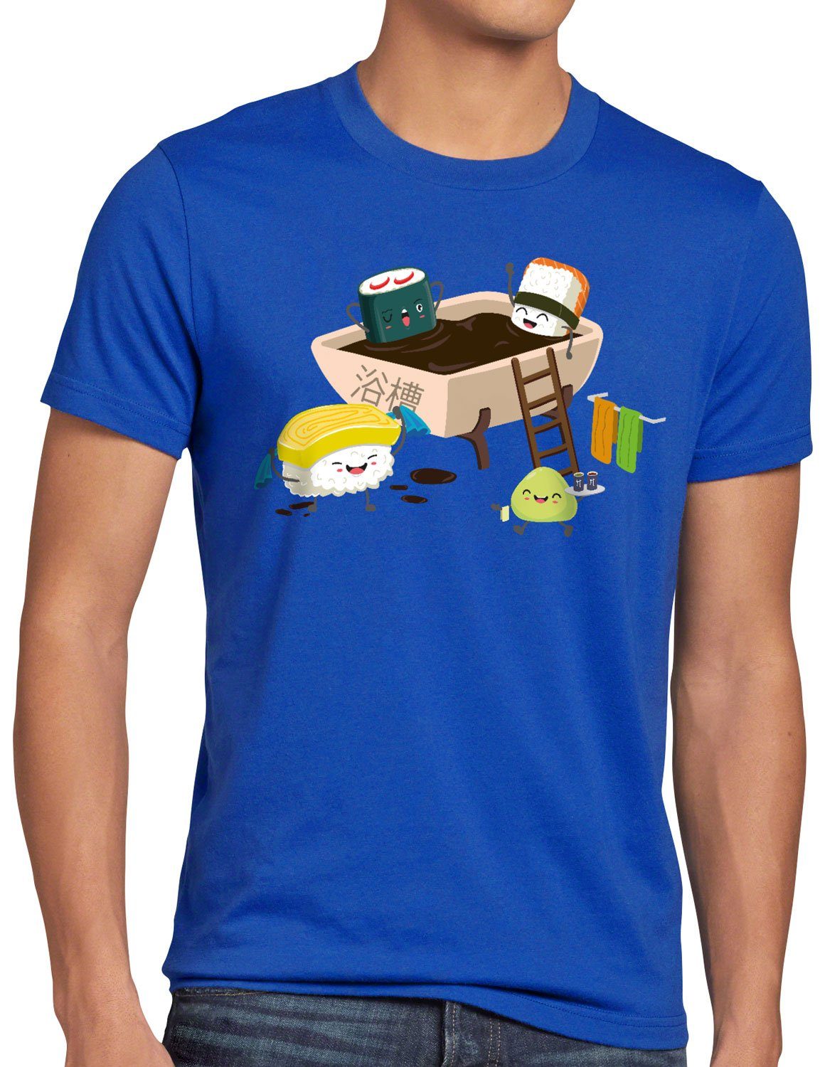 Print-Shirt Dinner japanisch T-Shirt japan dinner style3 Sushi Herren
