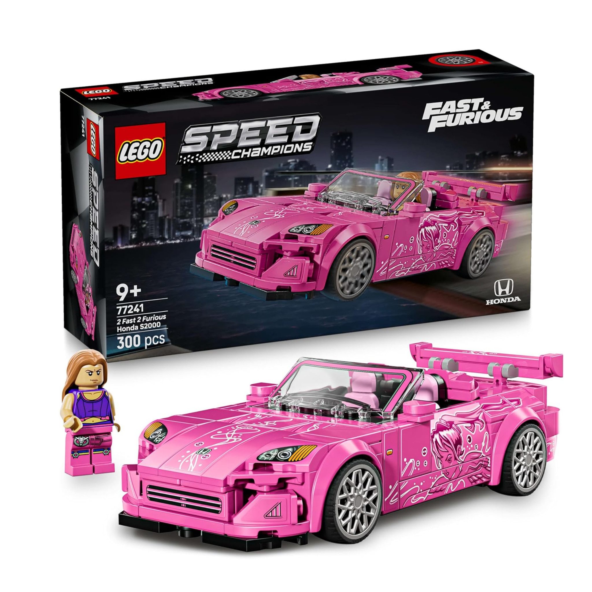 LEGO® 77241 – 2 Fast 2 Furious Honda S2000 Spielbausteine, (Konstruktions-Spielset, 300 St)
