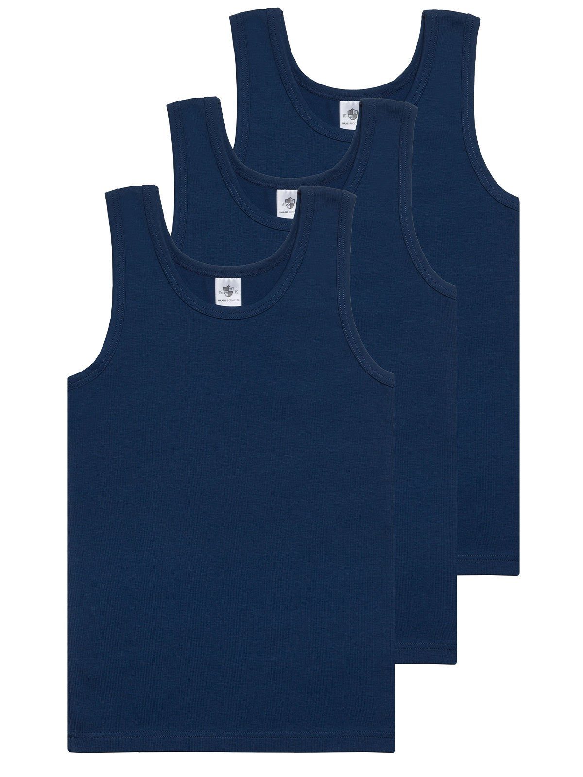 HAASIS Bodywear 1919 Unterhemd 3er Pack Jungen Unterhemd Bio-Cotton (Packung, 3-St) hohe Markenqualität
