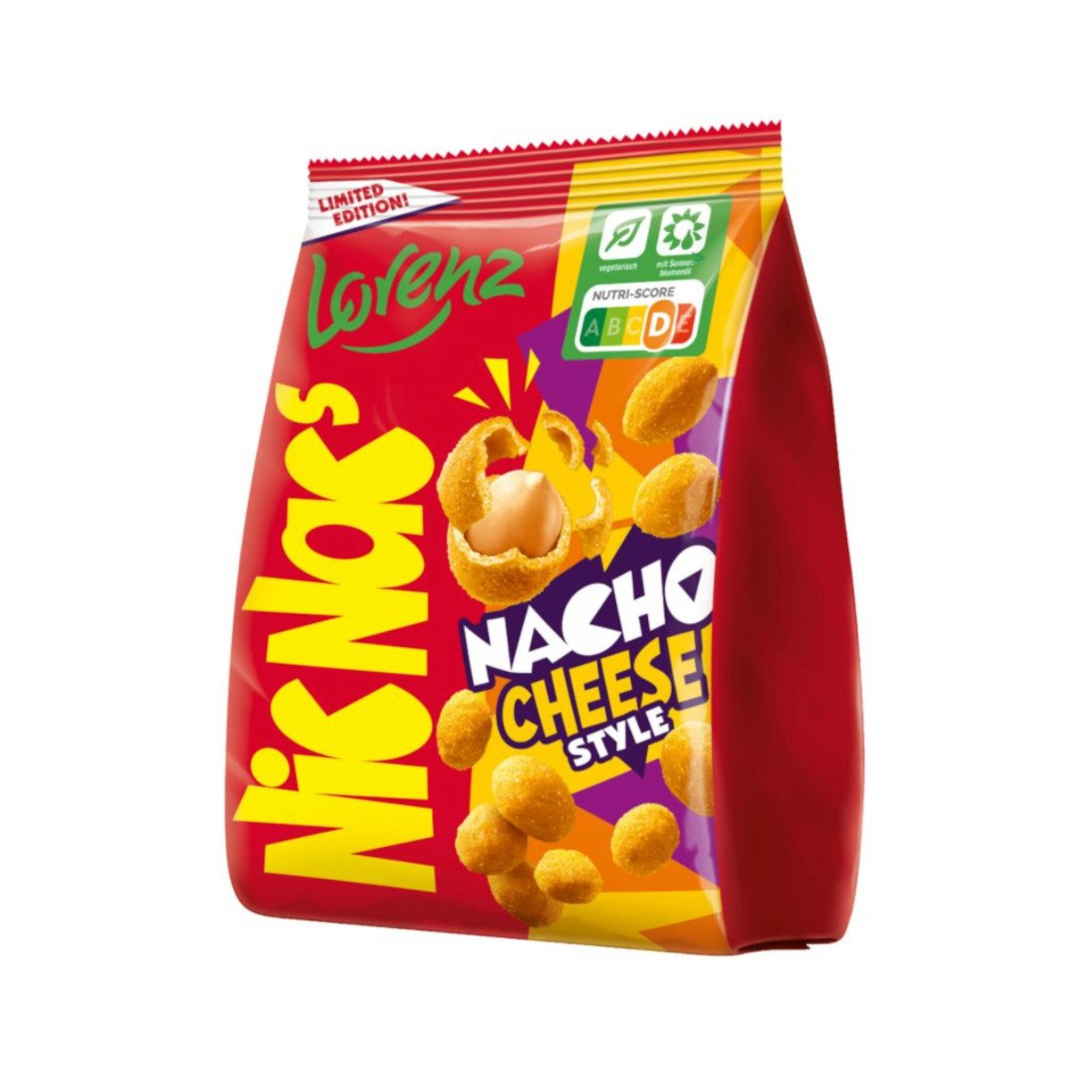 LORENZ Knabberei, Lorenz NicNac's Nacho Cheese Style köstliche Snackoption 110g