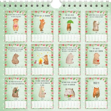 Mr. & Mrs. Panda Wandkalender 2024 Bären Collection - Weiß - Geschenk, Teddy, Jahresplaner, Wandkal