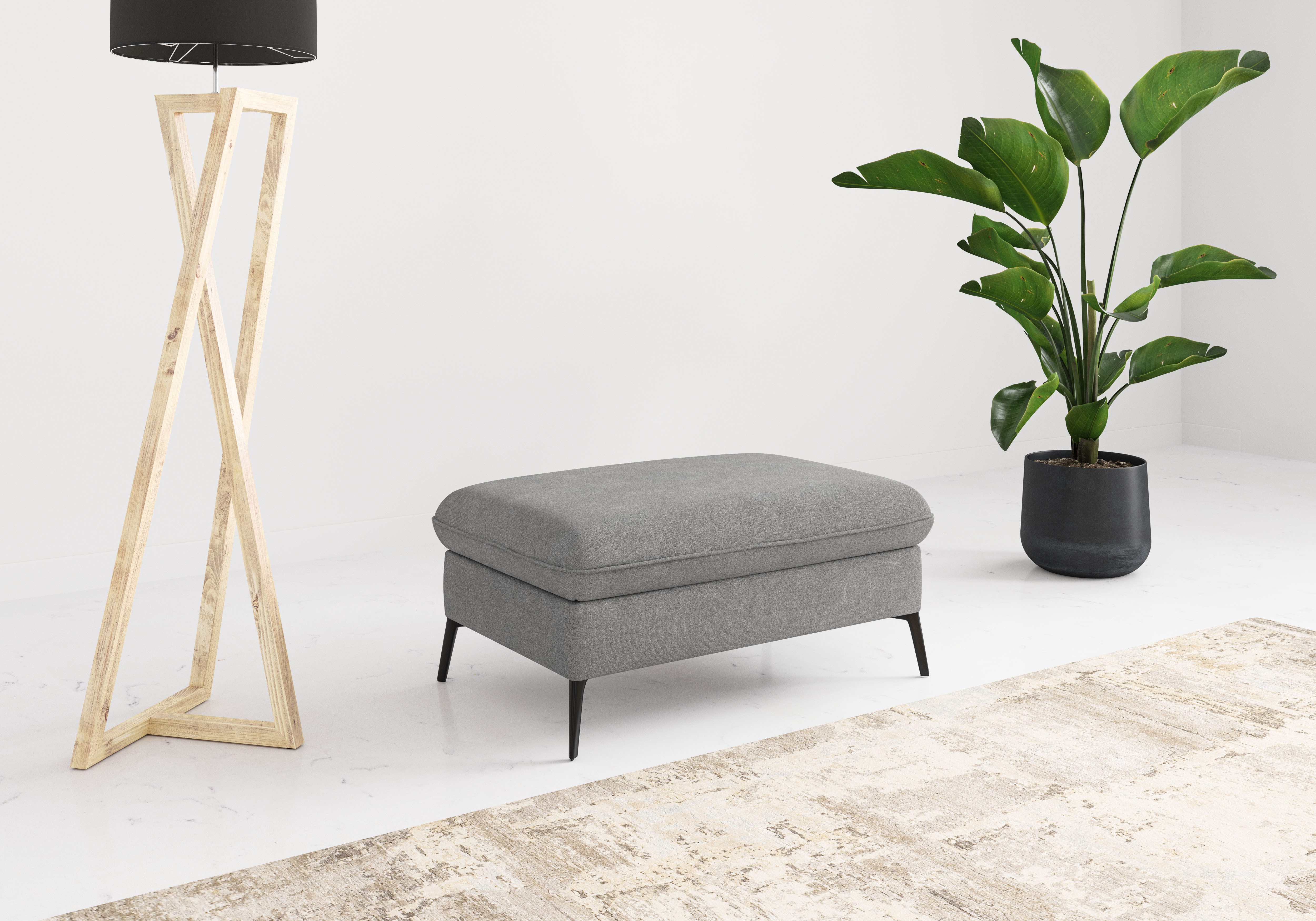 sit&more Polsterhocker Emely, mit praktischen Stauraum
